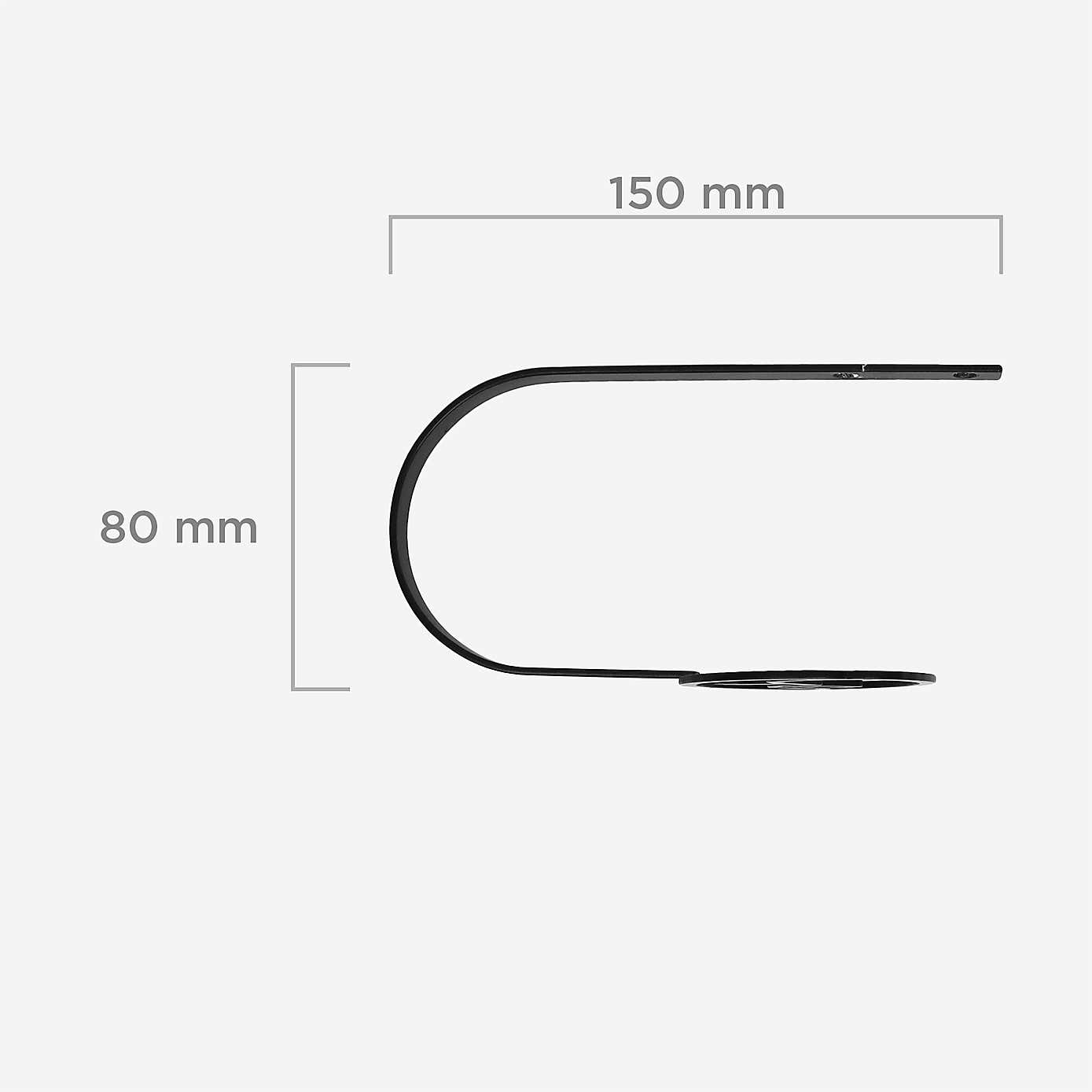 Mix and Match Matt Black Faces Holdback Pair