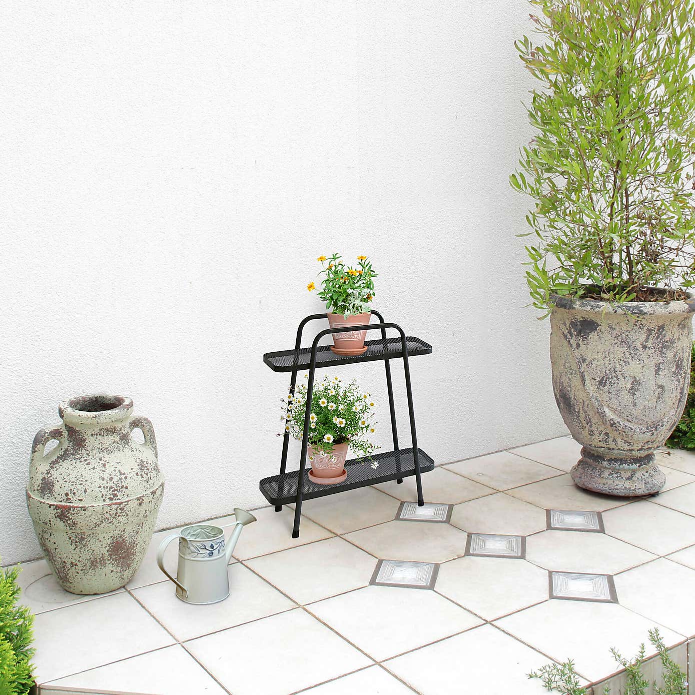 VegTrug Modern 2 Shelf Plant Stand