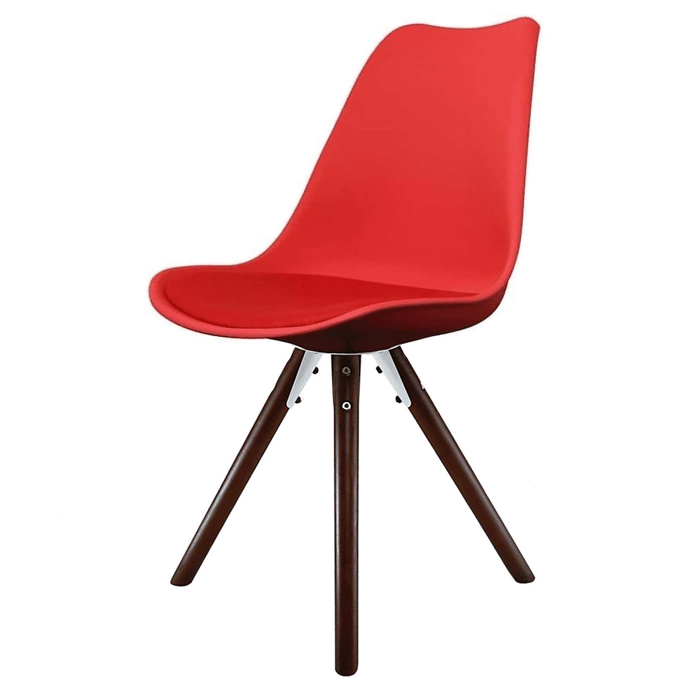 Fusion Living Soho Plastic Dining Chair with Pyramid Legs