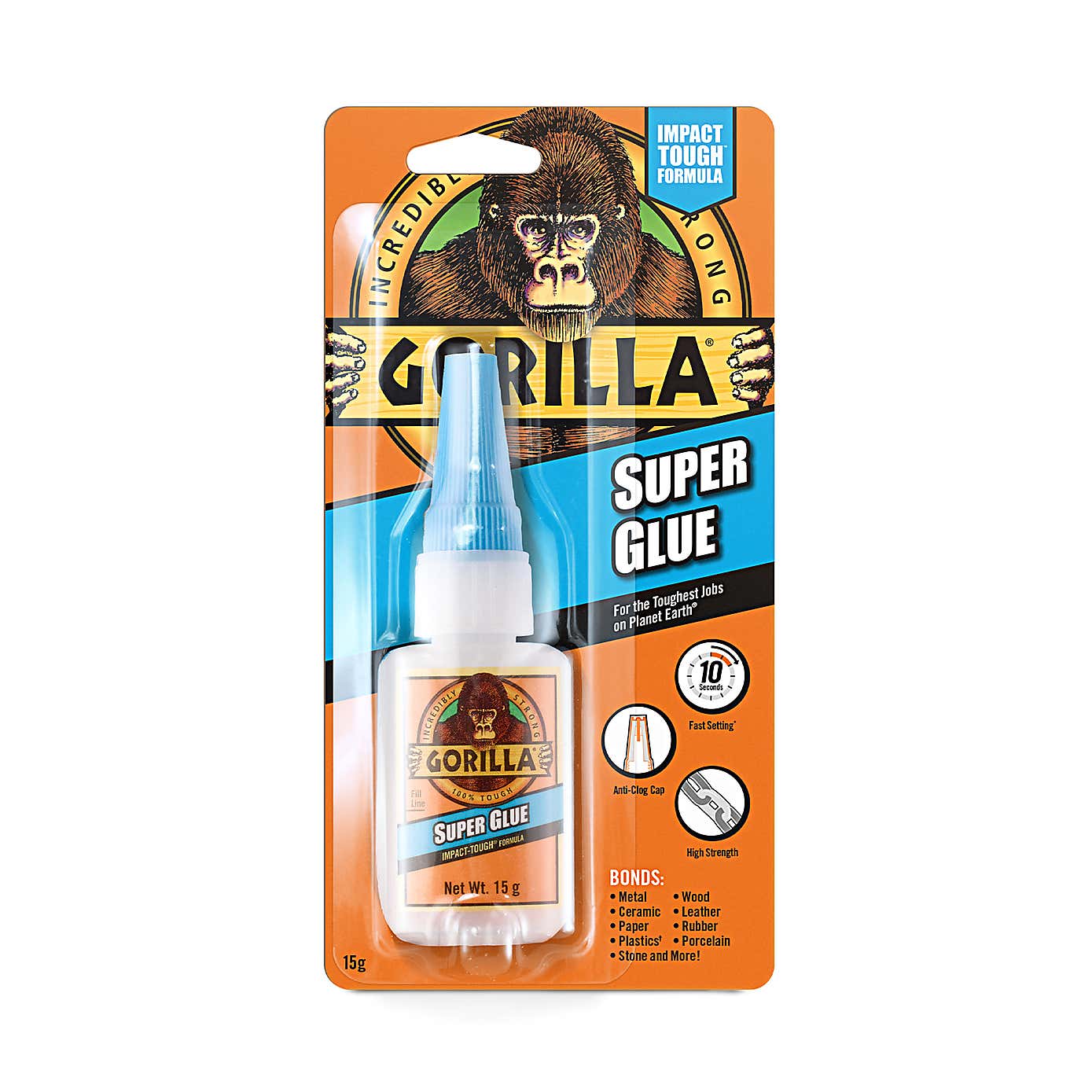 Gorilla 15g Blue Super Glue