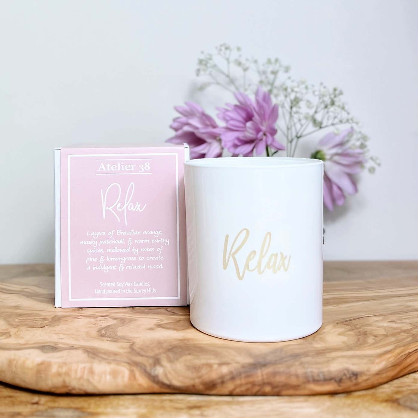 Atelier 38 Relax Engraved Candle