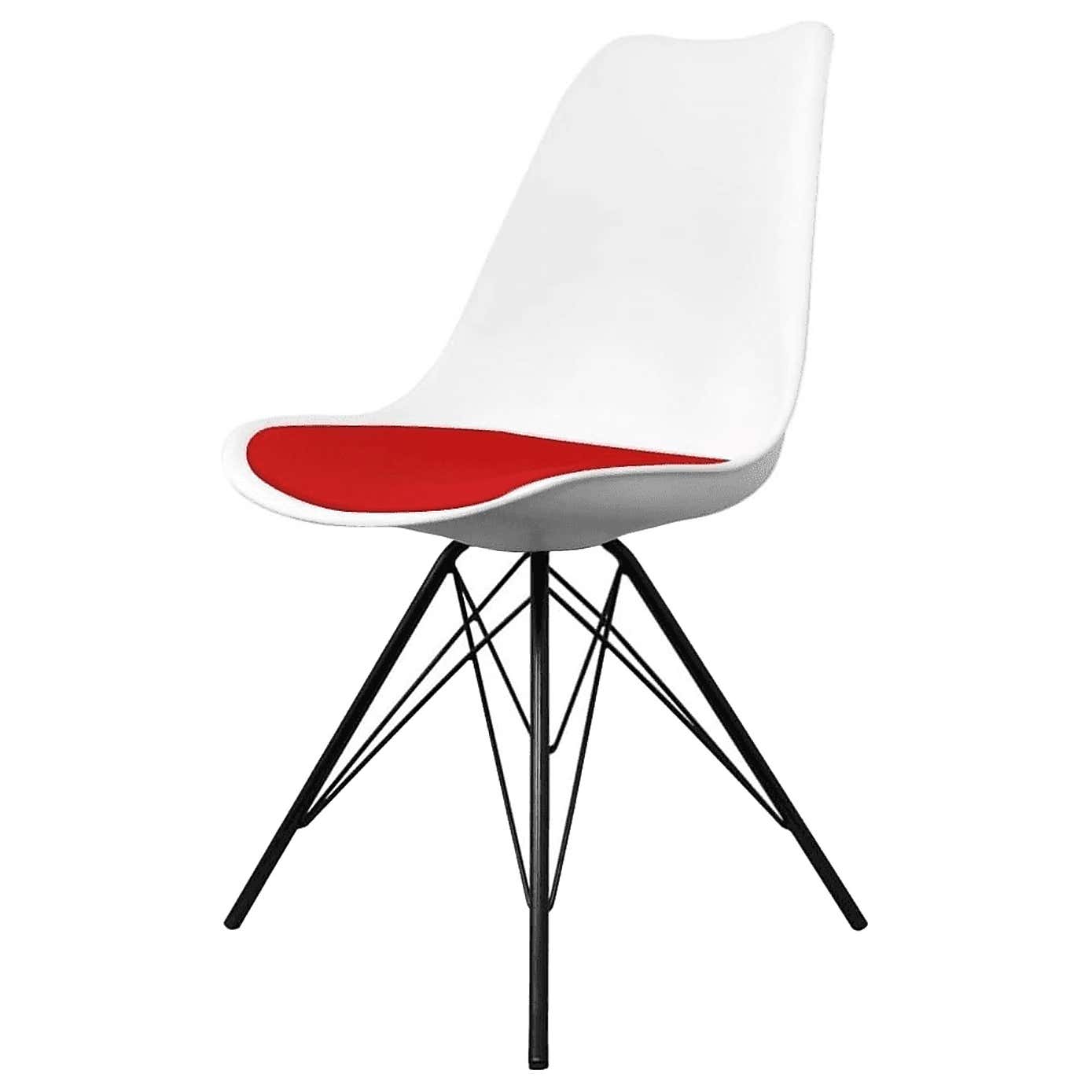 Fusion Living Soho White Plastic Dining Chair