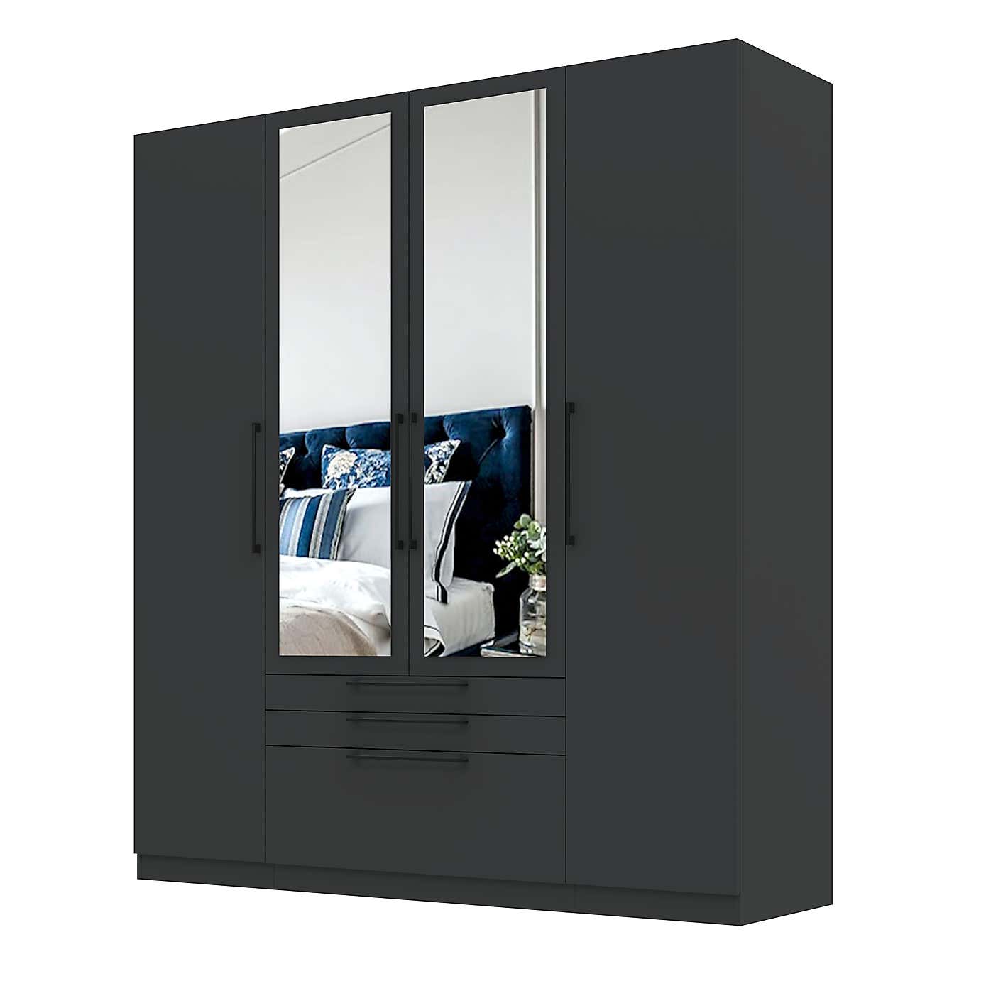 Foster 4 Door 3 Drawer Wardrobe