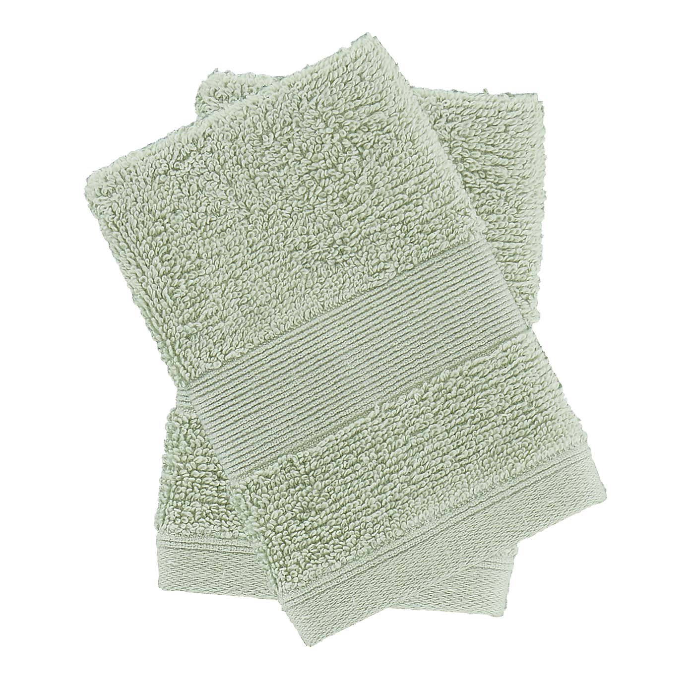 Set of 2 Catherine Lansfield Anti Bacterial Face Cloths