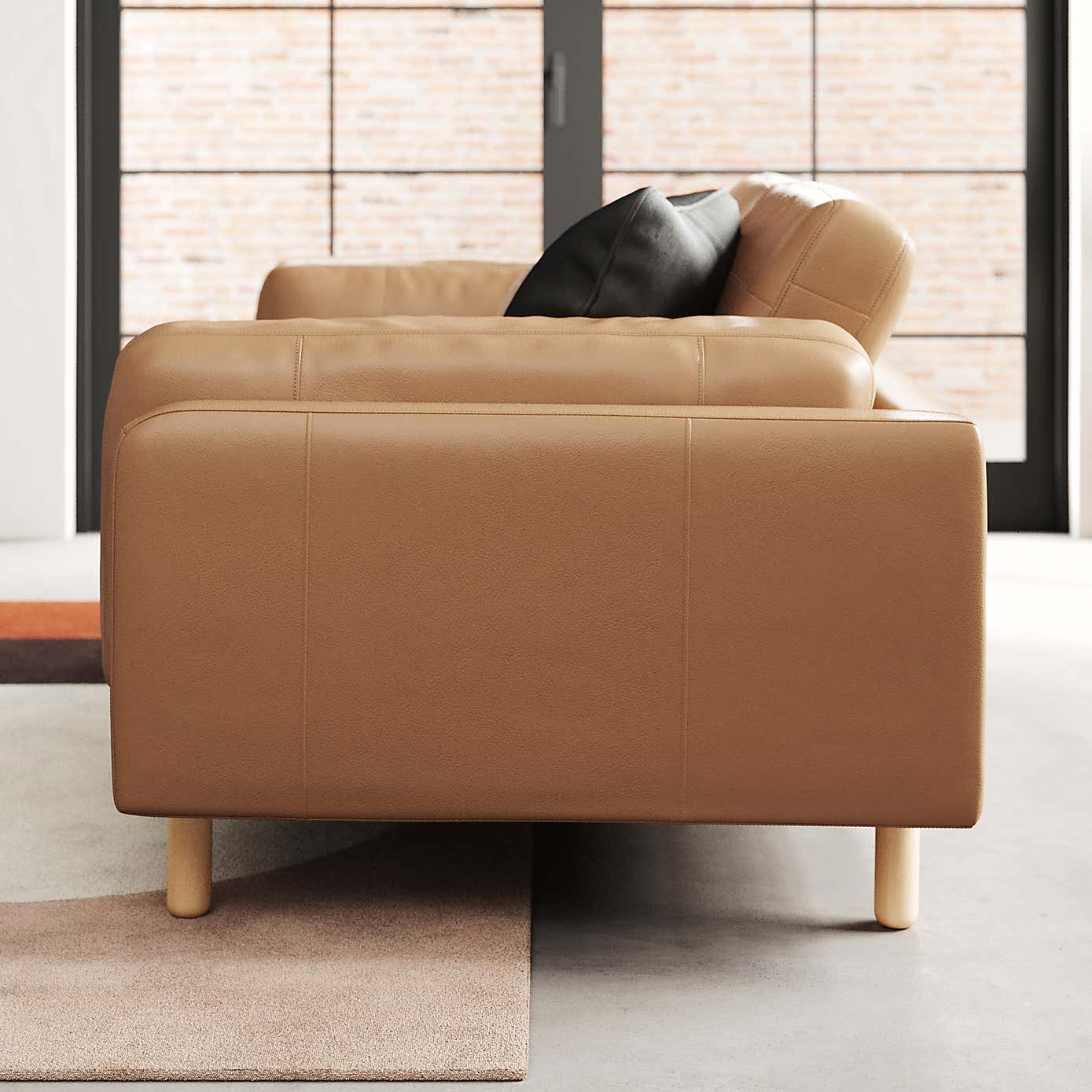 Newton Classic Leather 2 Seater Sofa