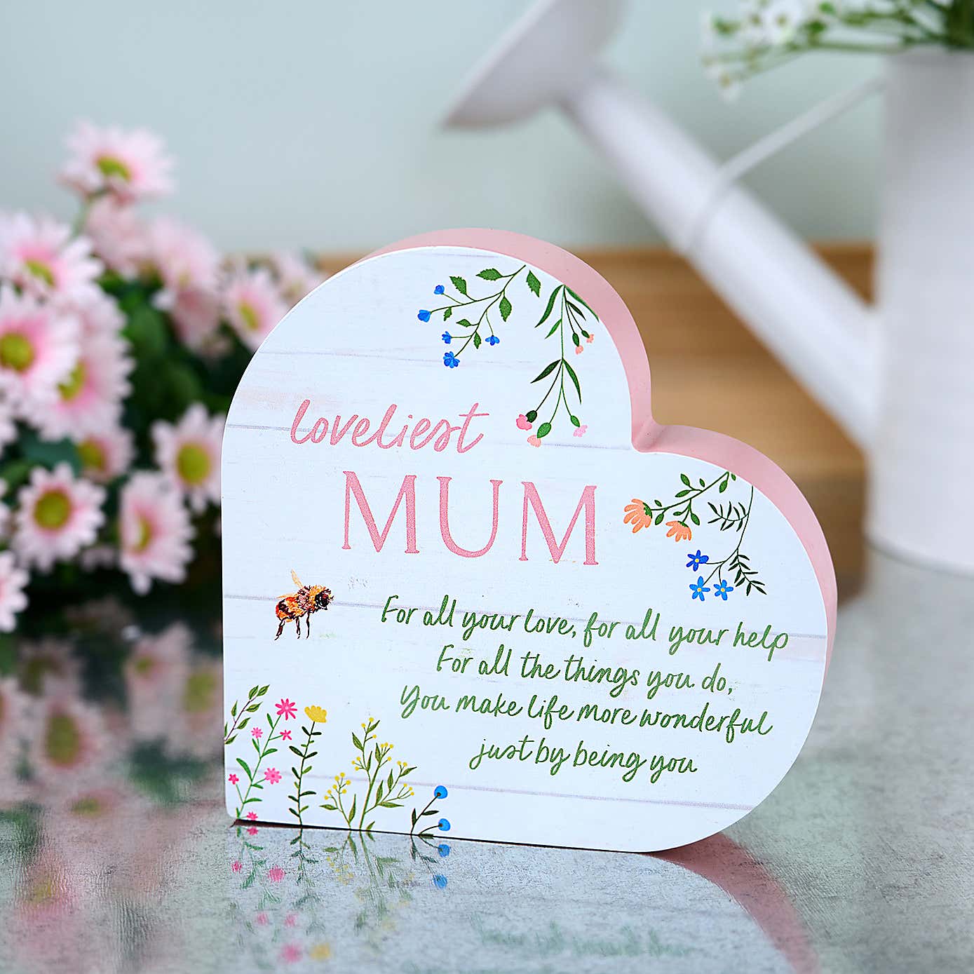 The Cottage Garden 'Mum' Heart Ornament