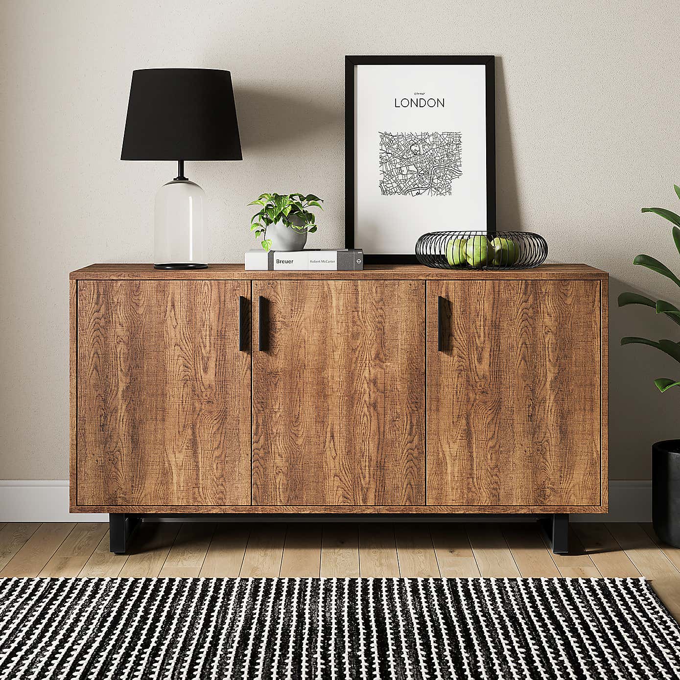 Freddie Large Sideboard Oak Effect
