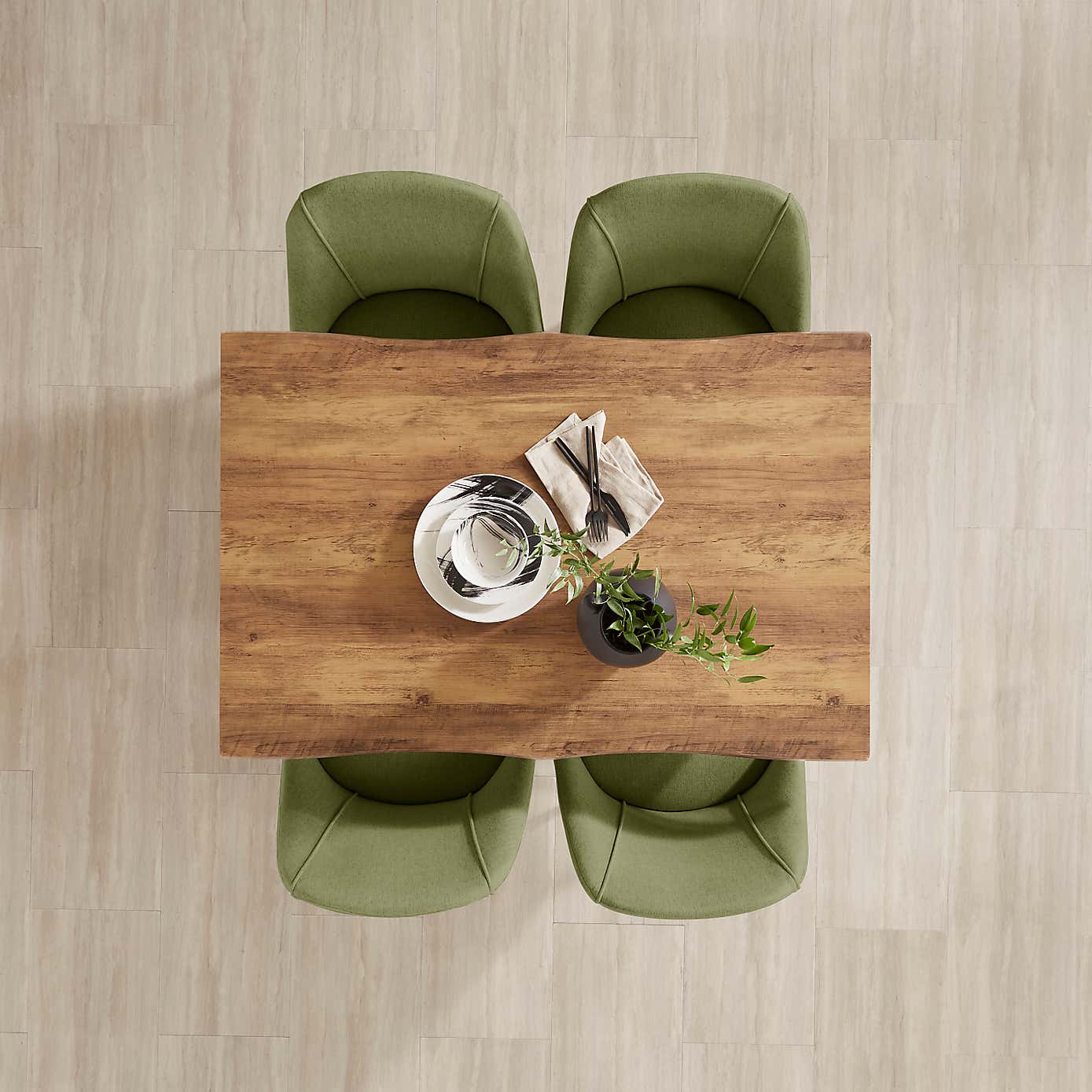 Ezra Rectangular Compact Dining Table, 120cm