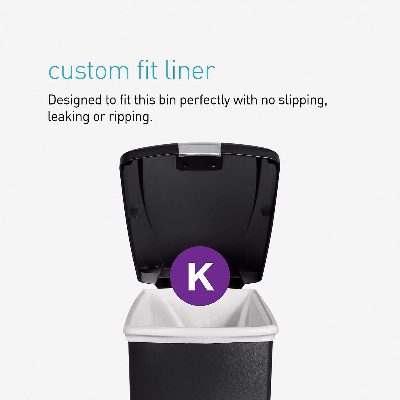 simplehuman 40 Litre Slim Black Recycle Bin