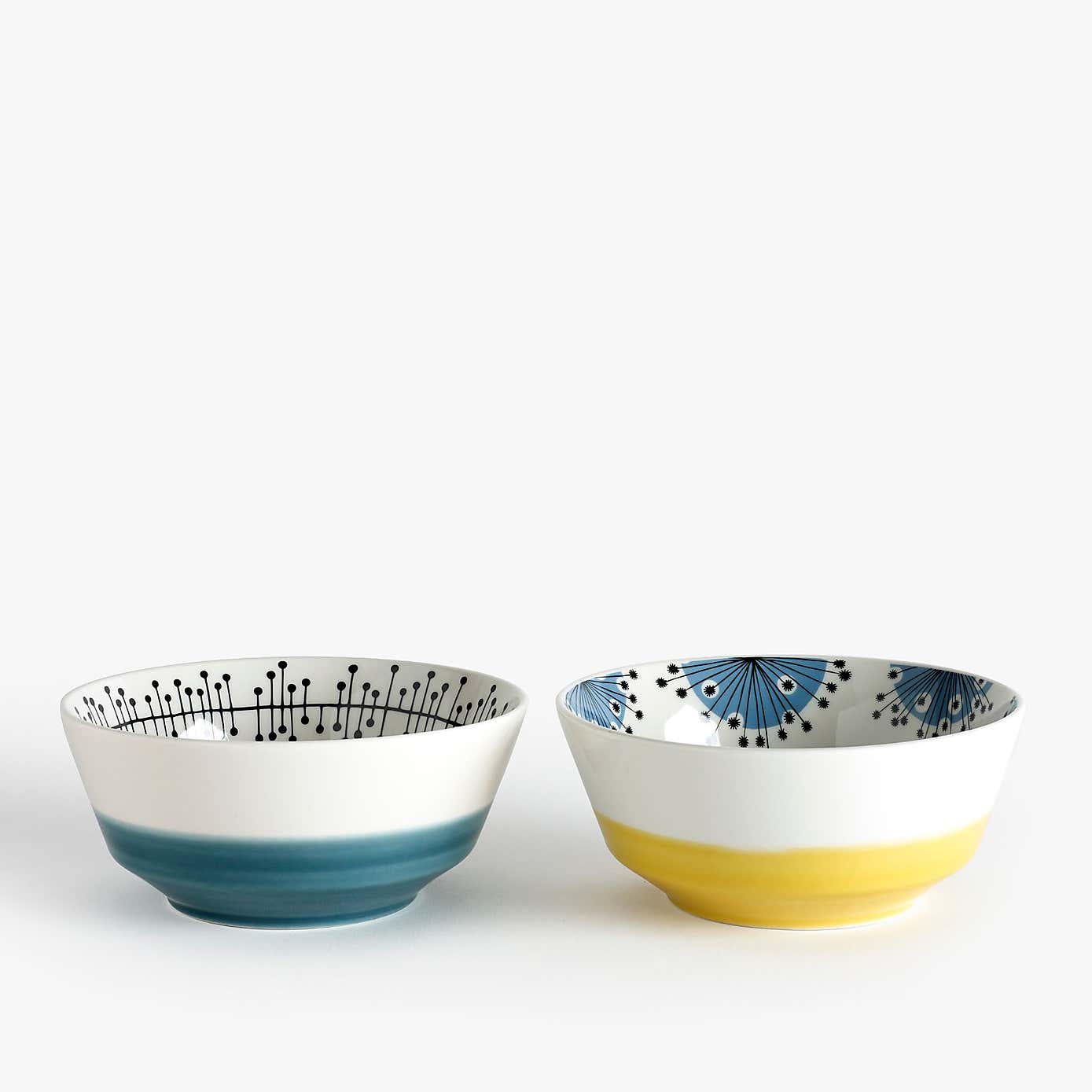 Set of 2 MissPrint Dandelion Cereal Bowls
