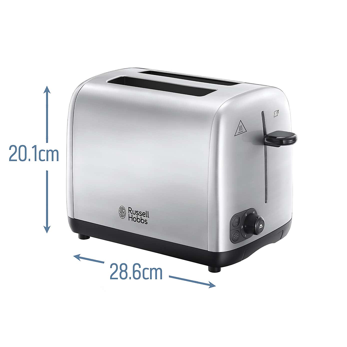 Russell Hobbs 2 Slice Brushed Stainless Steel Toaster
