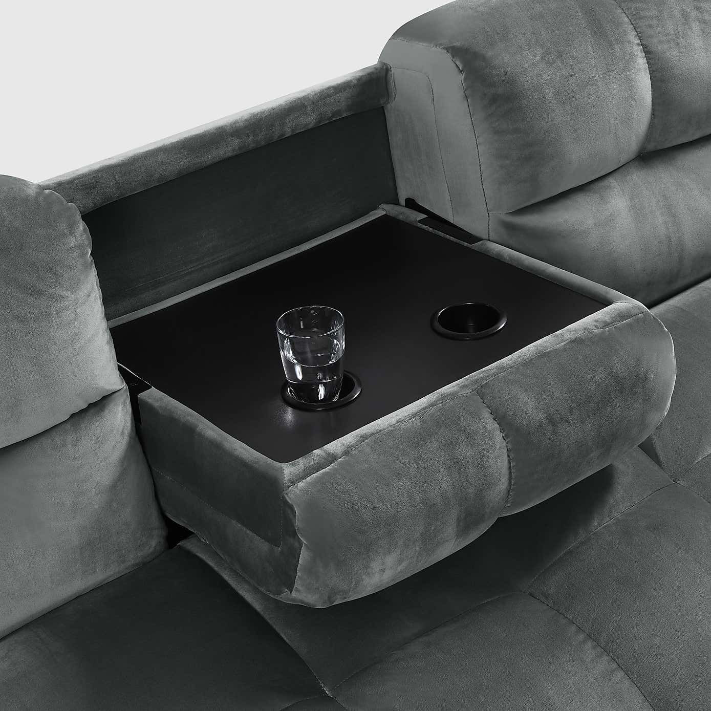 Margo Velvet with Storage Double Sofa Bed