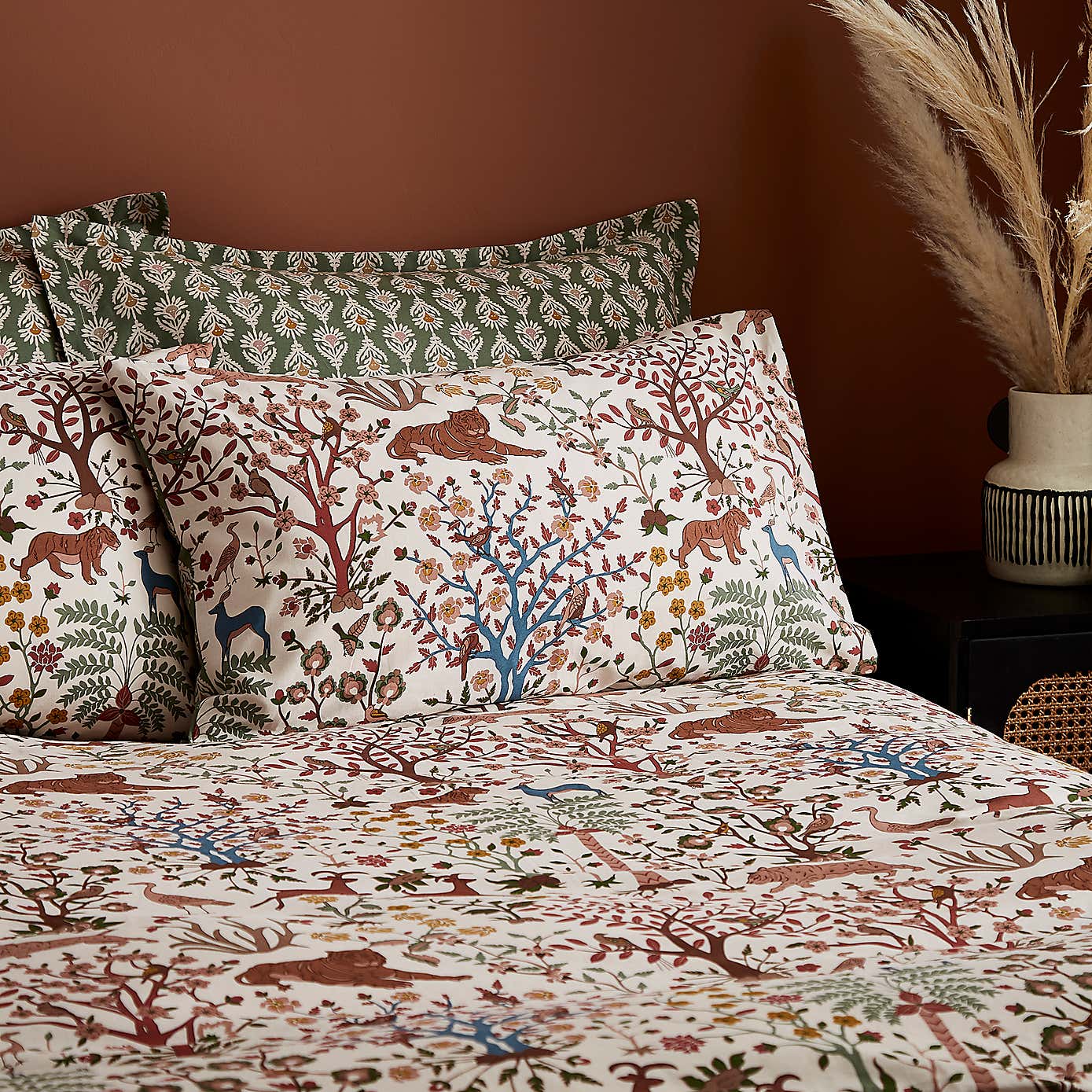 Forest Animals 100% Cotton Duvet Cover and Pillowcase Set