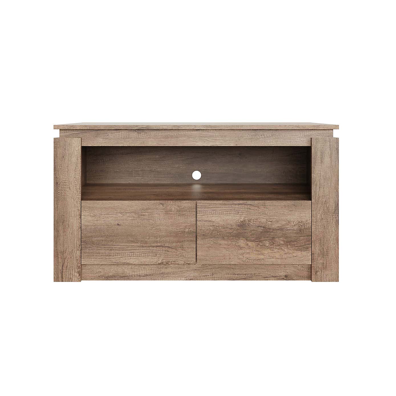 Canyon Oak 2 Drawer TV Stand for TVs up to 44"