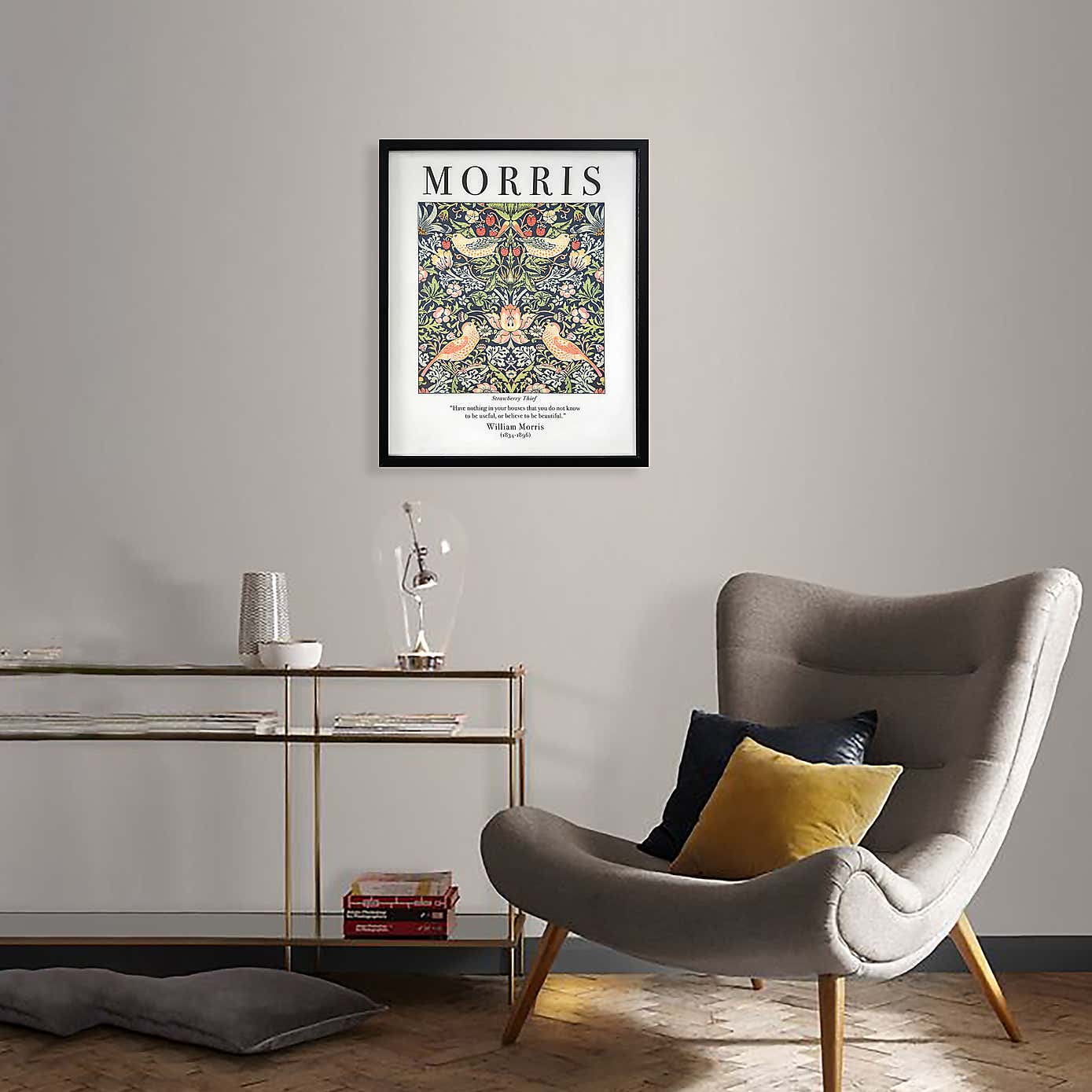 Strawberry Thief by William Morris Framed Print