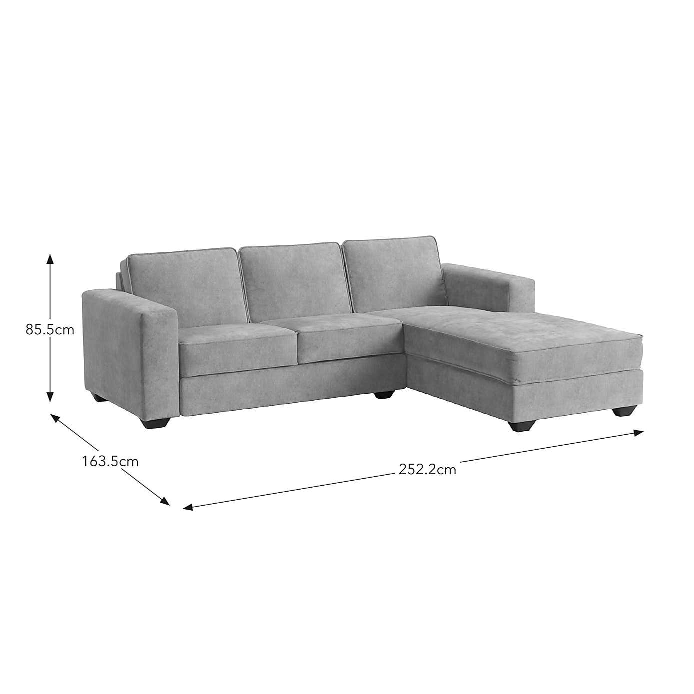 Claude Soft Tonal Chenille Corner Chaise Sofa