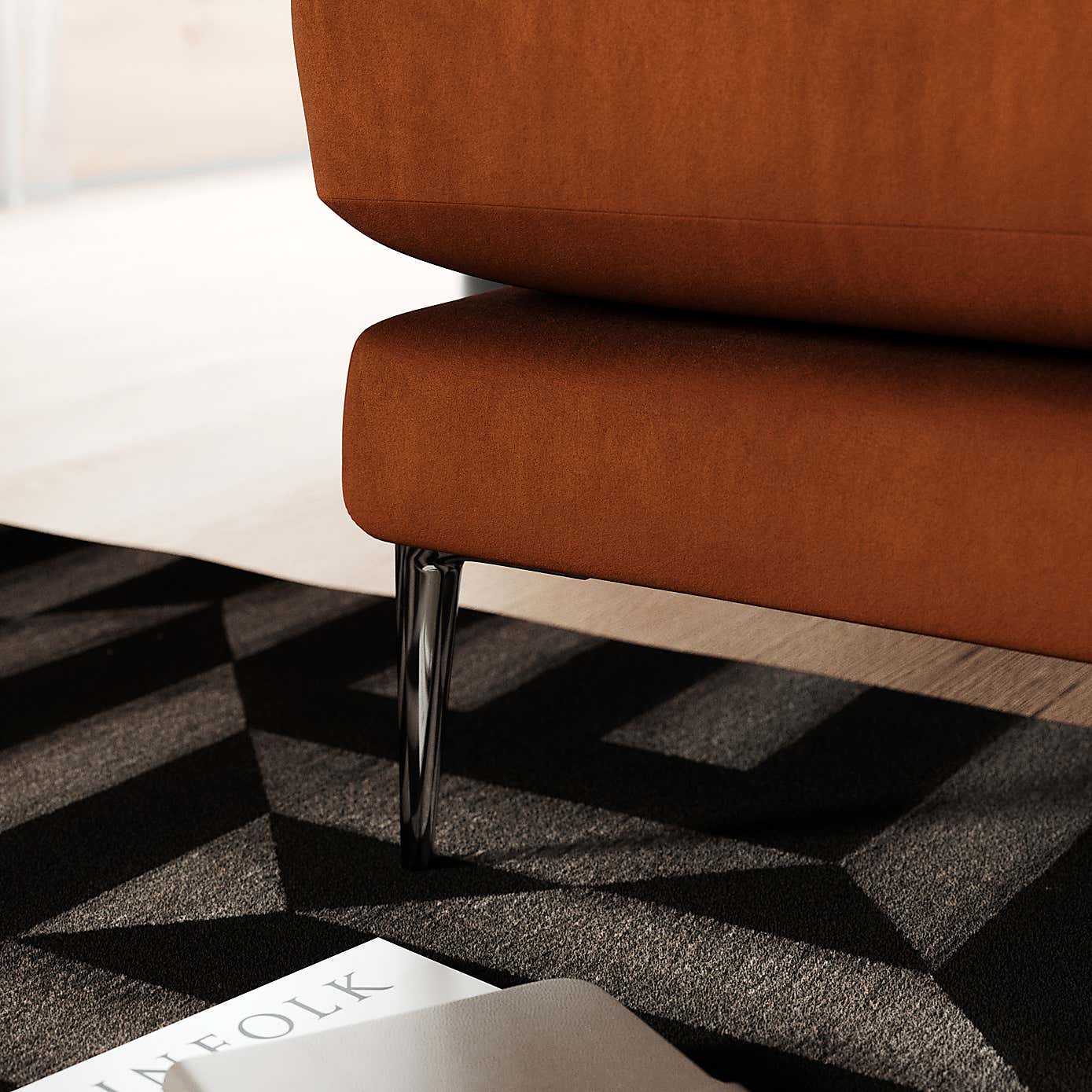 Lawson Matte Plush Velvet Snuggle Chair