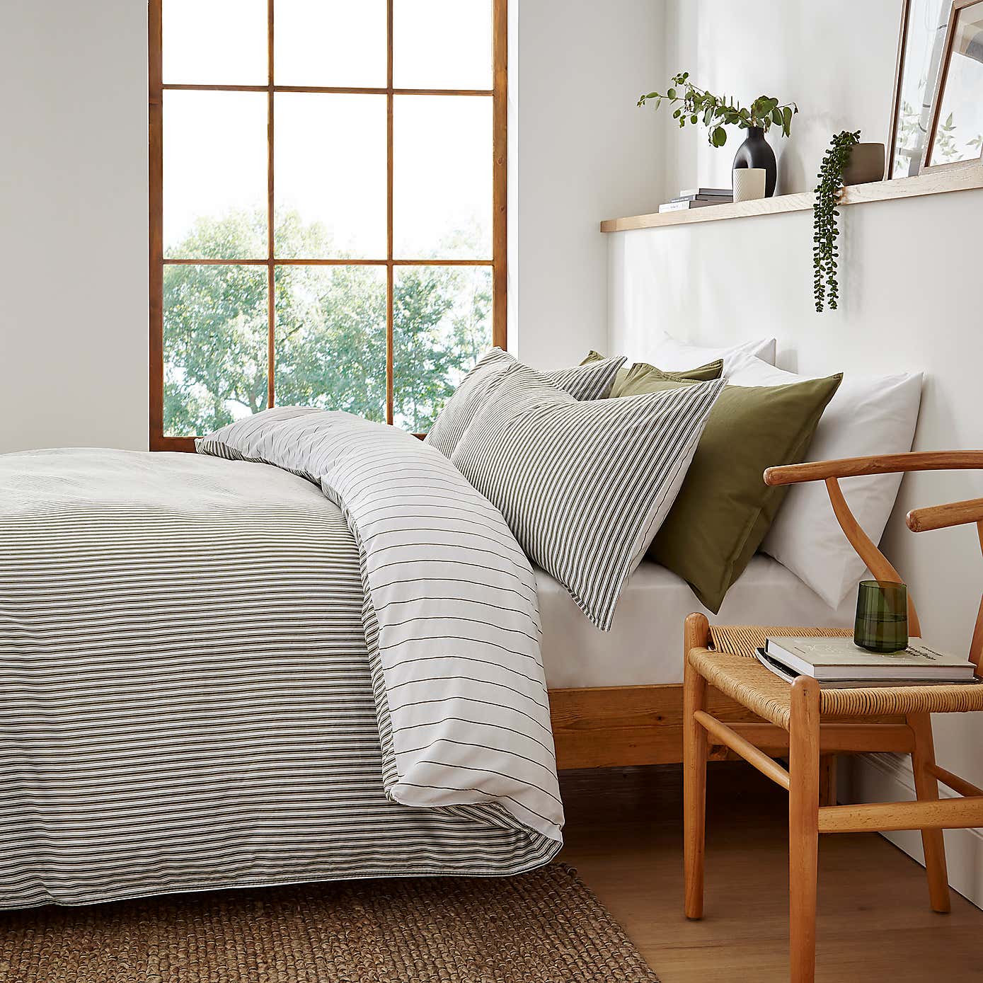 Fairford Ticking Stripe Duvet Cover & Pillowcase Set