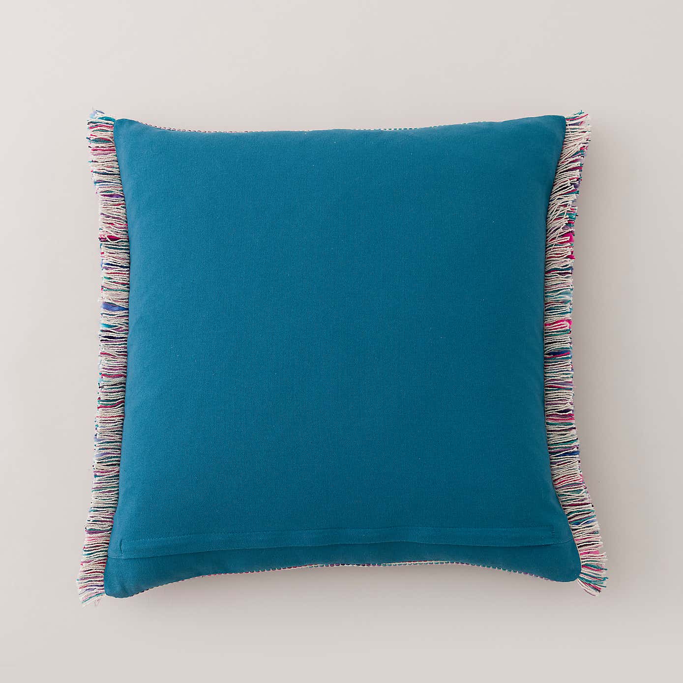 Ava Flat Weave Cotton Square Cushion