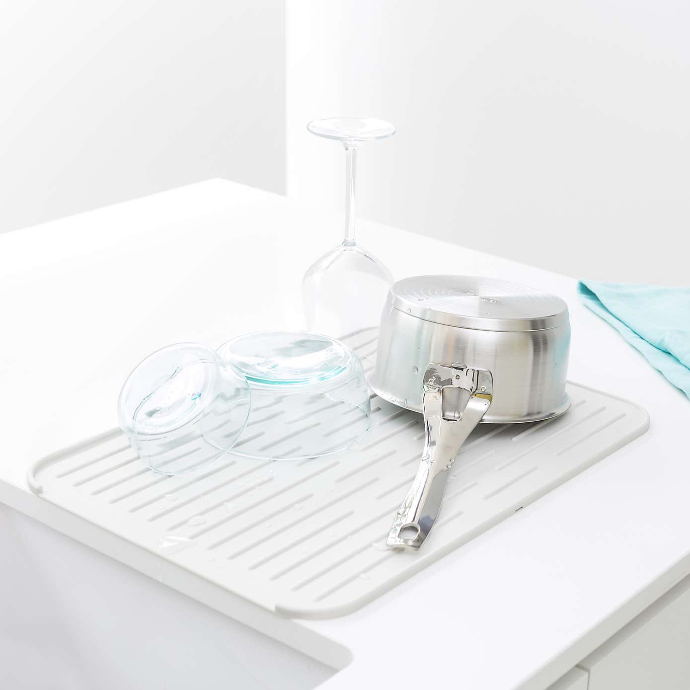 Brabantia Sinkside Light Grey Silicone Dish Drying Mat