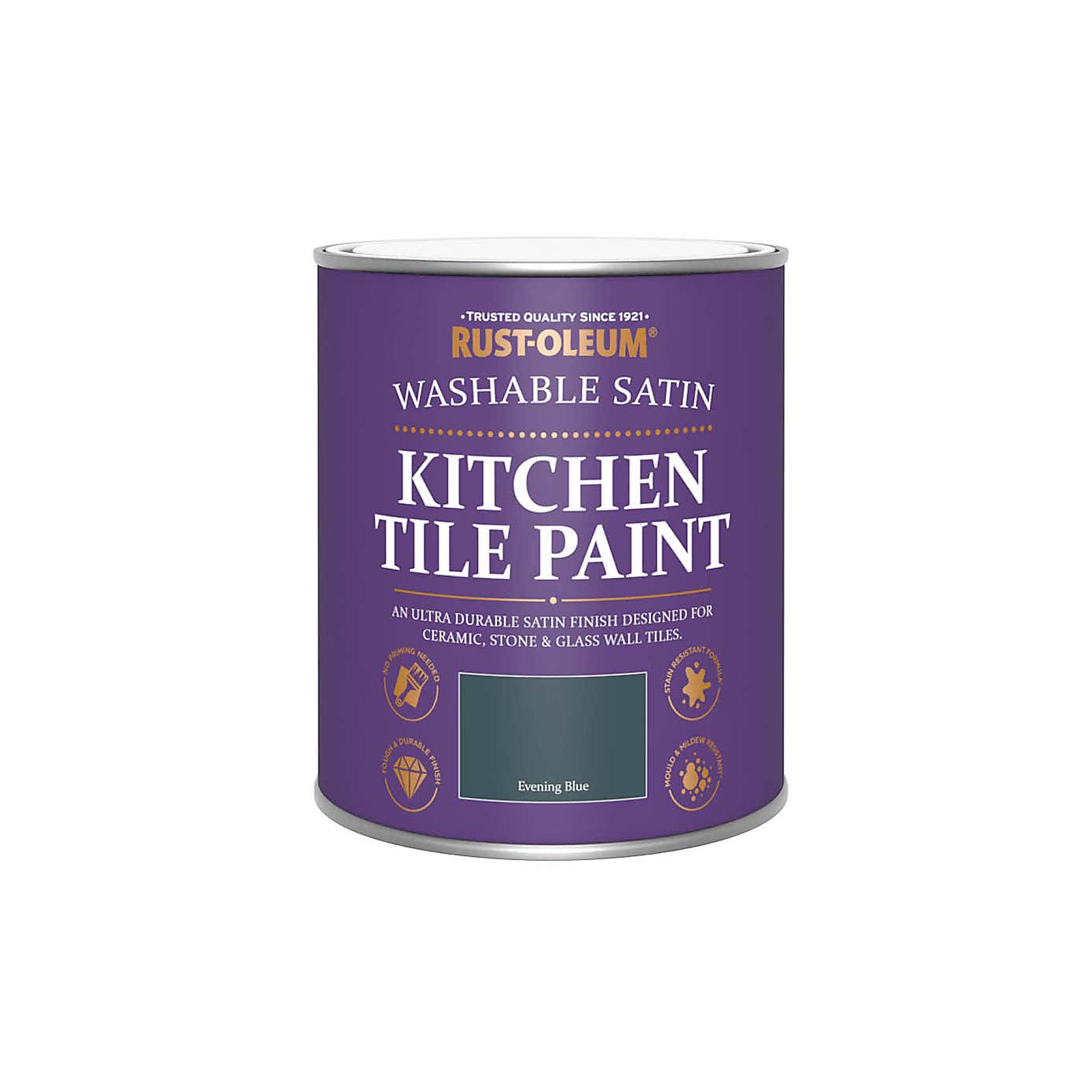 Rust-Oleum Blue Satin Kitchen Tile Satin Paint