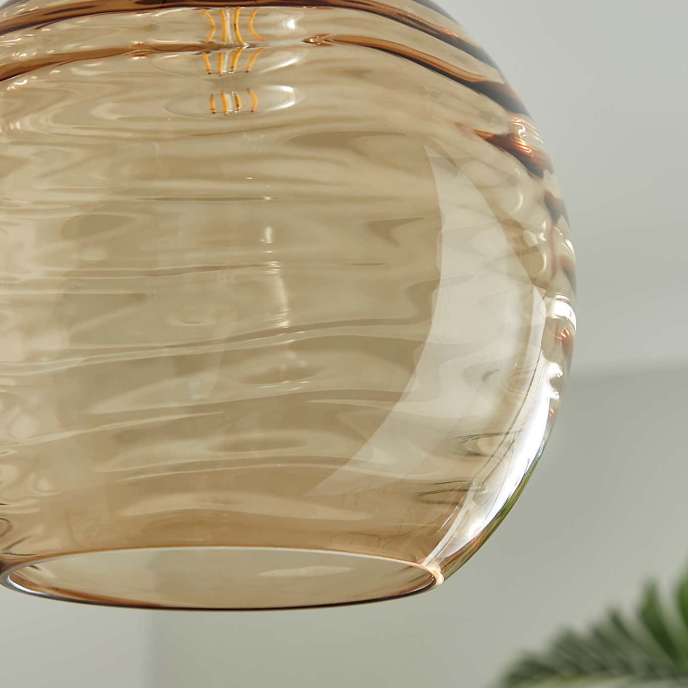 Amber Wave Easy Fit Pendant Shade