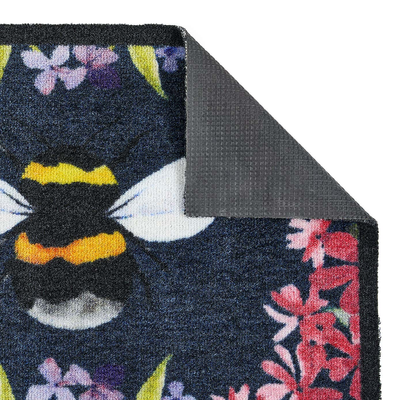 Marvel Floral Bee Washable Doormat