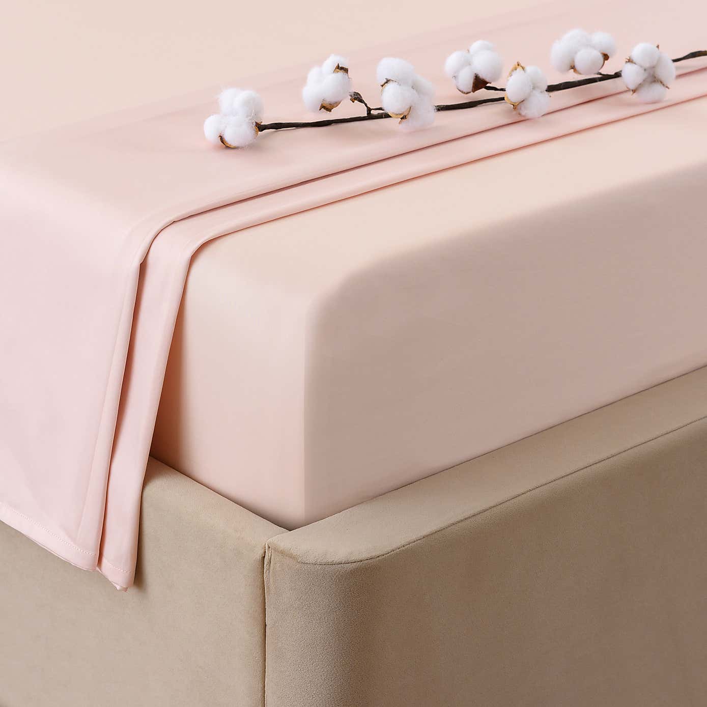 Dorma 300 Thread Count 100% Cotton Sateen Plain Flat Sheet