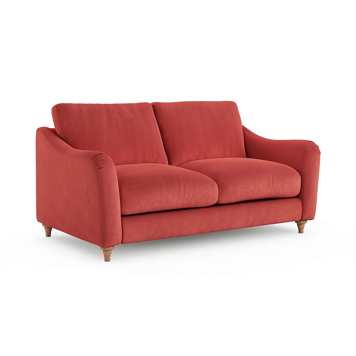 Hattie Matte Plush Velvet 2 Seater Sofa