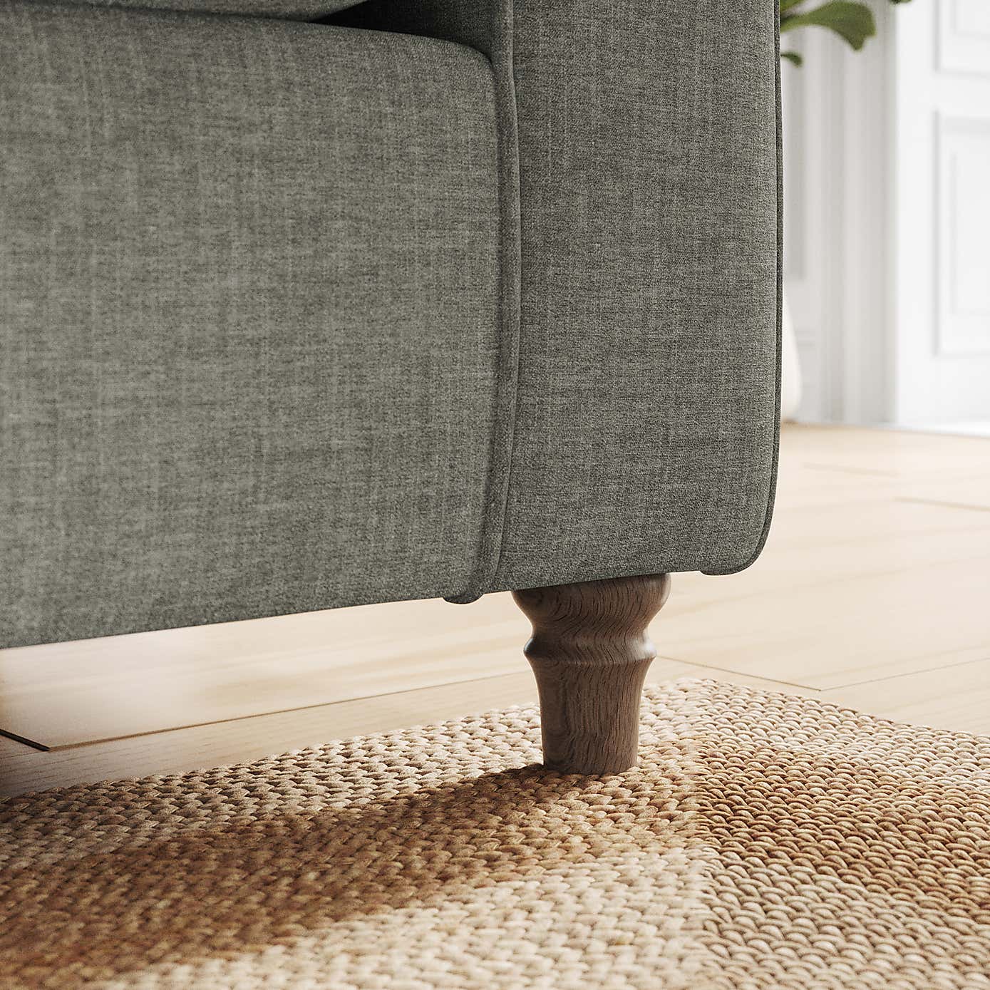 Flori Armchair, Tonal Plush Chenille