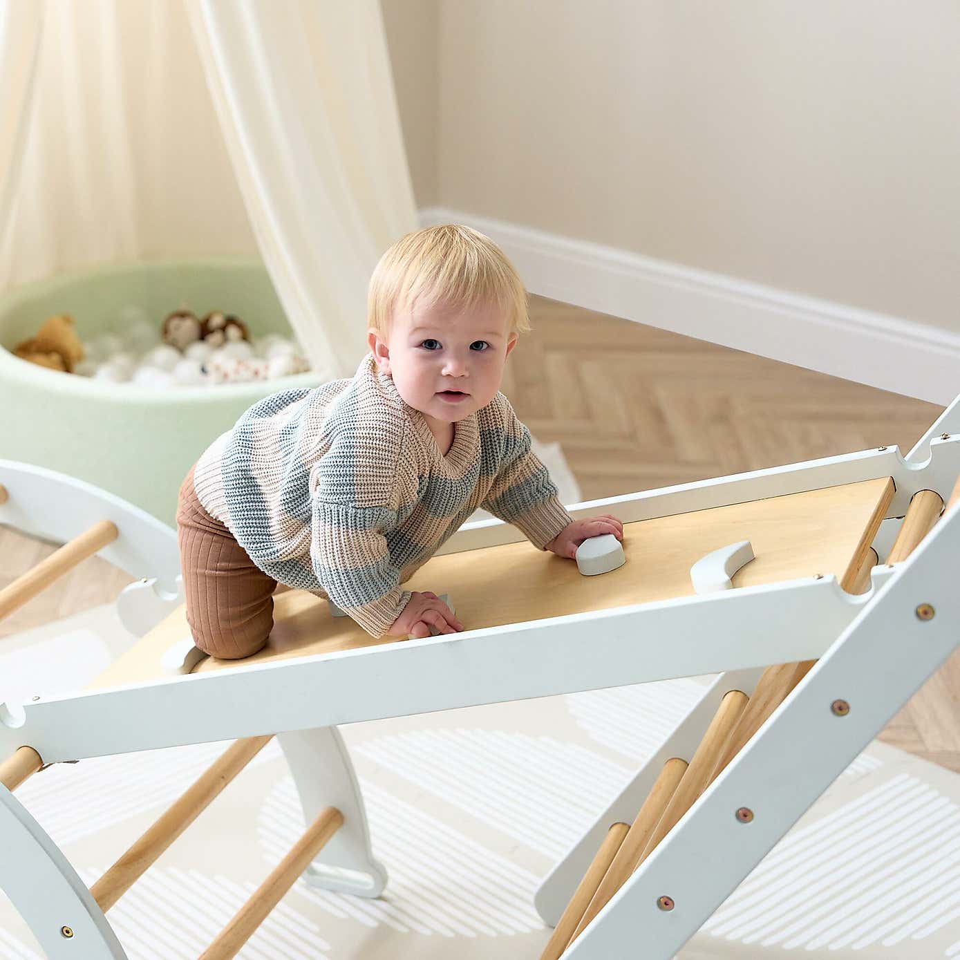 Tutti Bambini Scala Montessori 3 in 1 Pikler Climbing Frame with Climbing Wall