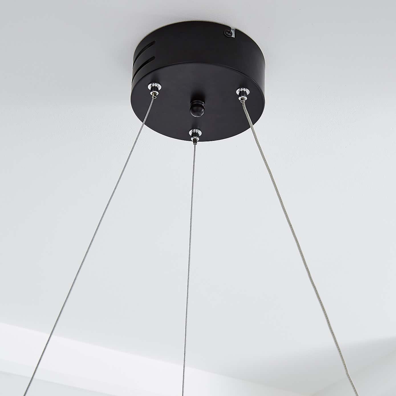 Mesh Black LED Ceiling Fitting