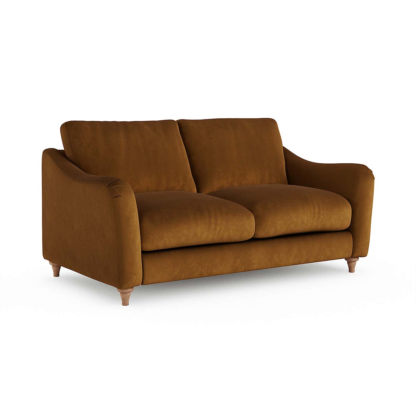 Hattie Matte Plush Velvet 2 Seater Sofa