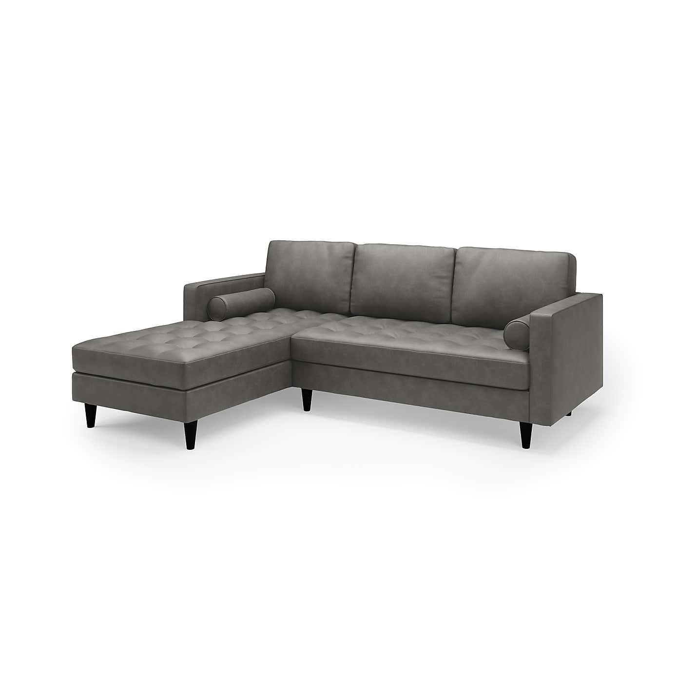 Zoe Faux Leather Left Hand Corner Sofa