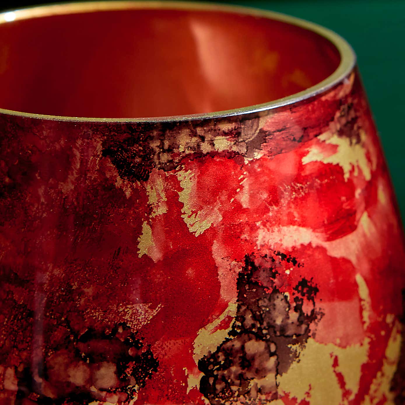 Glass Marble Effect Tealight Holder