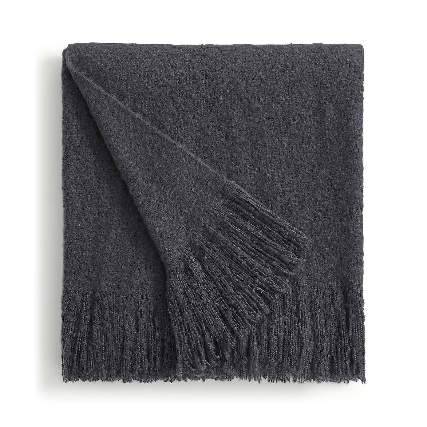 Brushed Boucle Throw