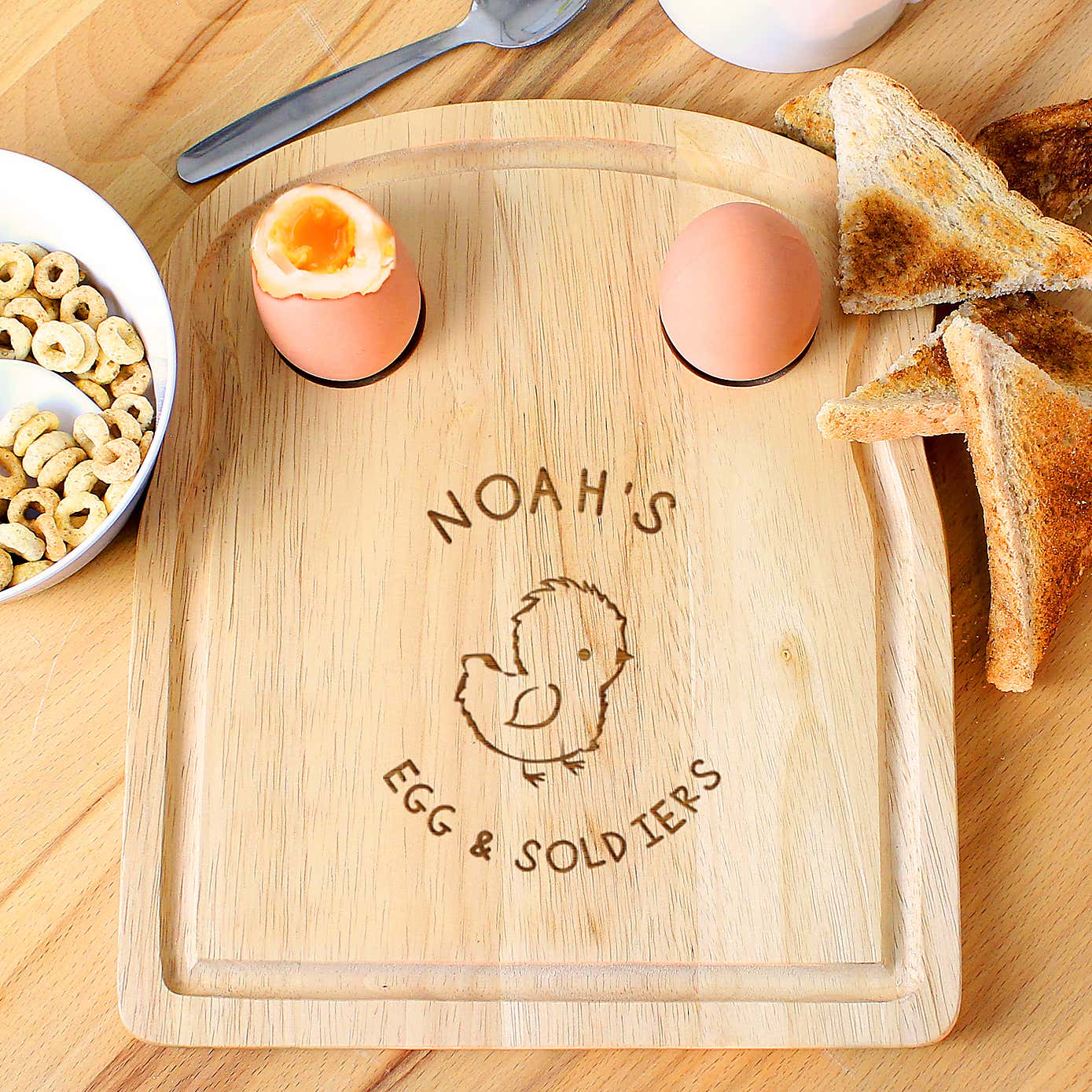 Personalised Chick Egg and Toast Board