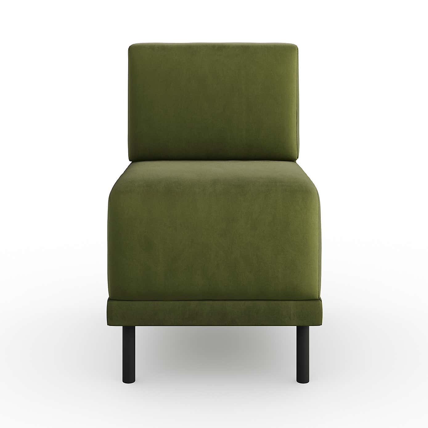 Mae Small Dining Bench, Matte Plush Velvet