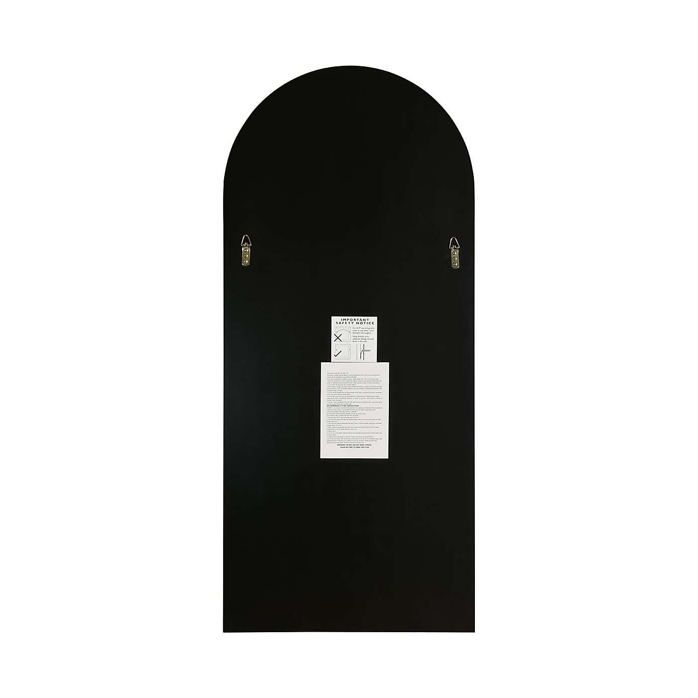 Arcus Frameless Arched Full Length Wall Mirror