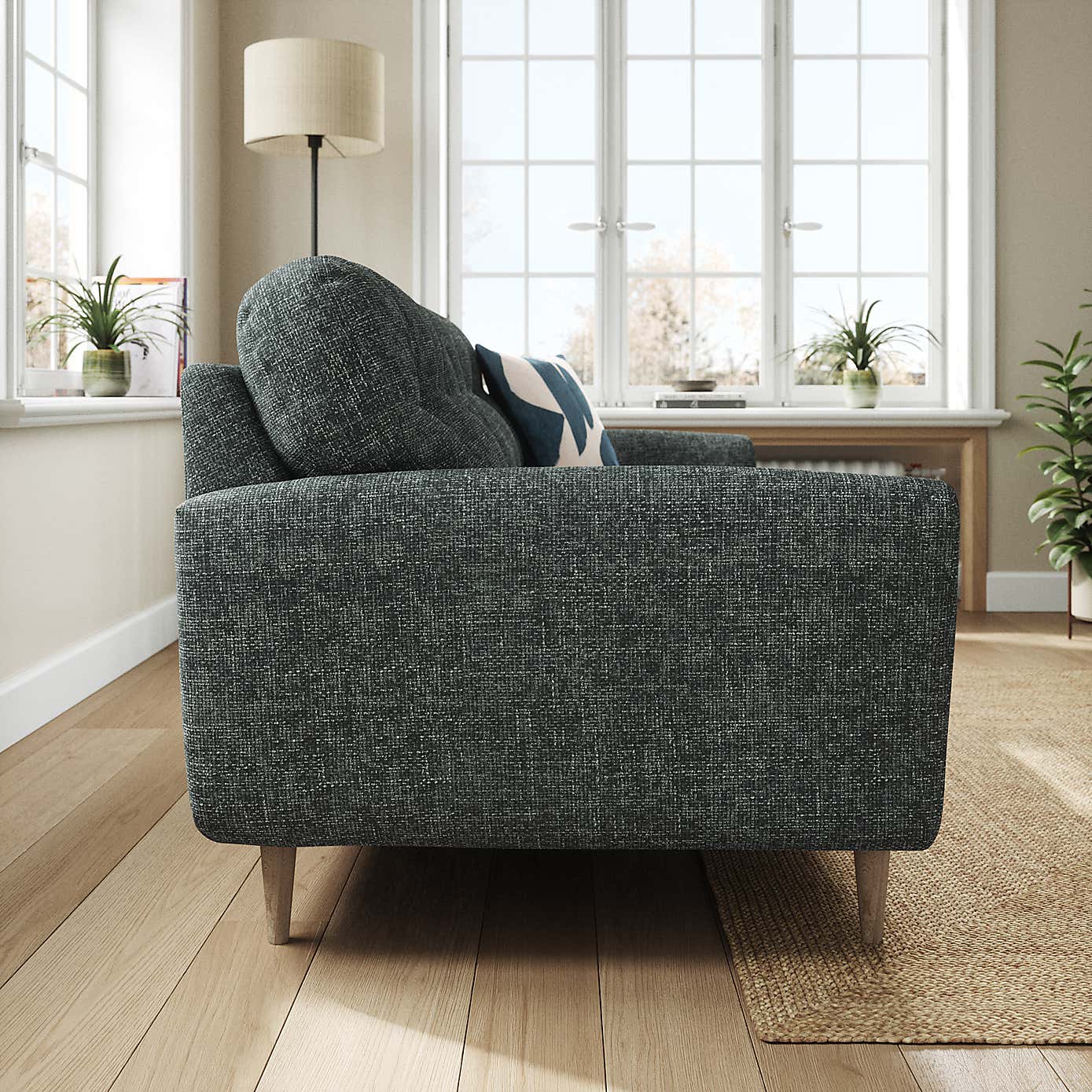 Sven Chunky Chenille 3 Seater Sofa