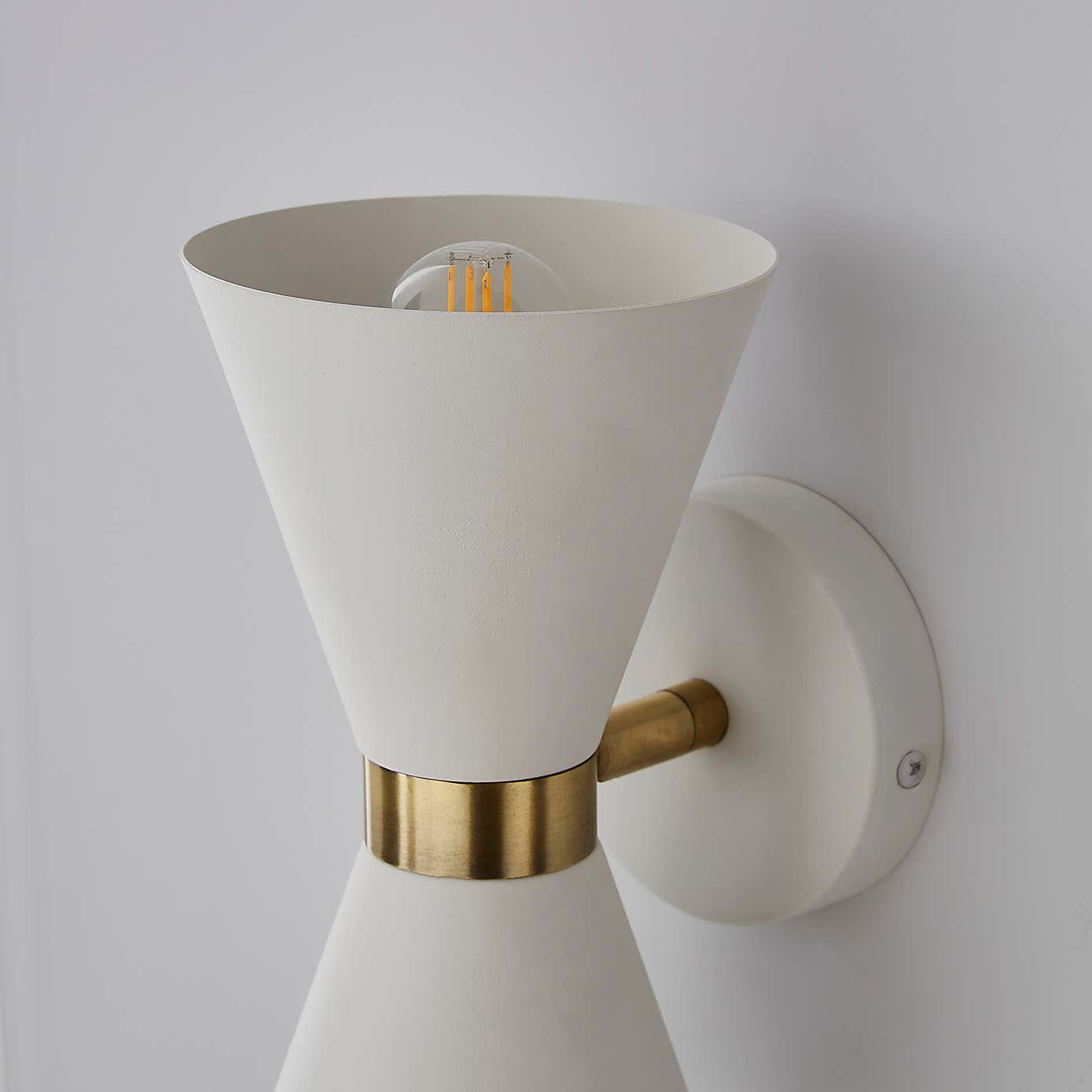 Archie Retro Head Dual Lit Wall Light