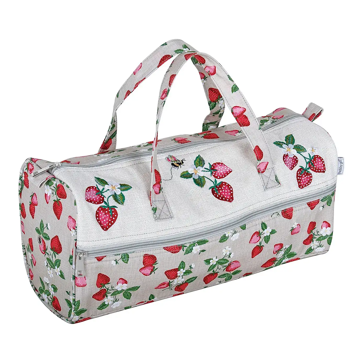 Hobby Gift Strawberry Greenhouse Embroidered Knitting Bag