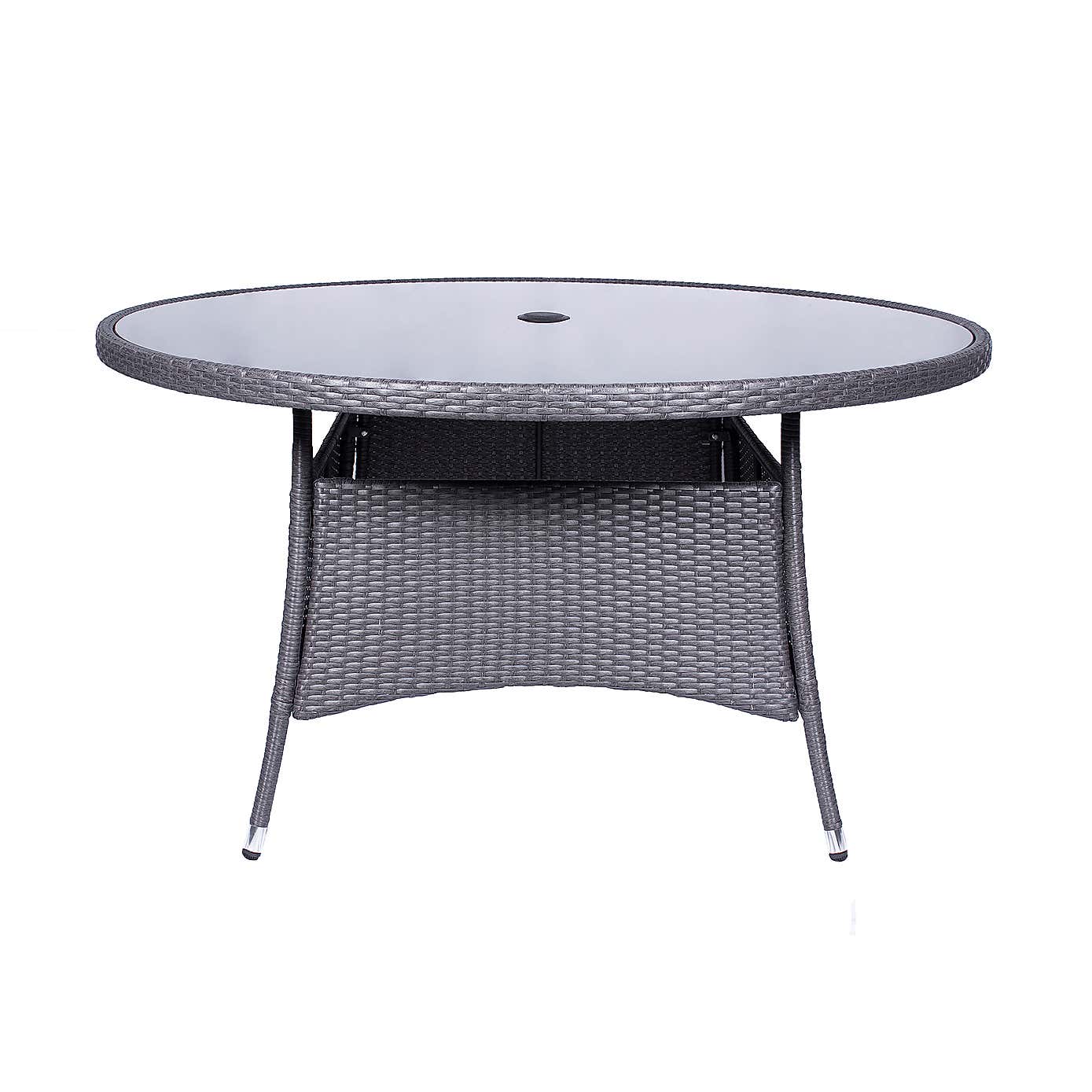 A.Mir Malaga 6 Seater Outdoor Stacking Dining Set