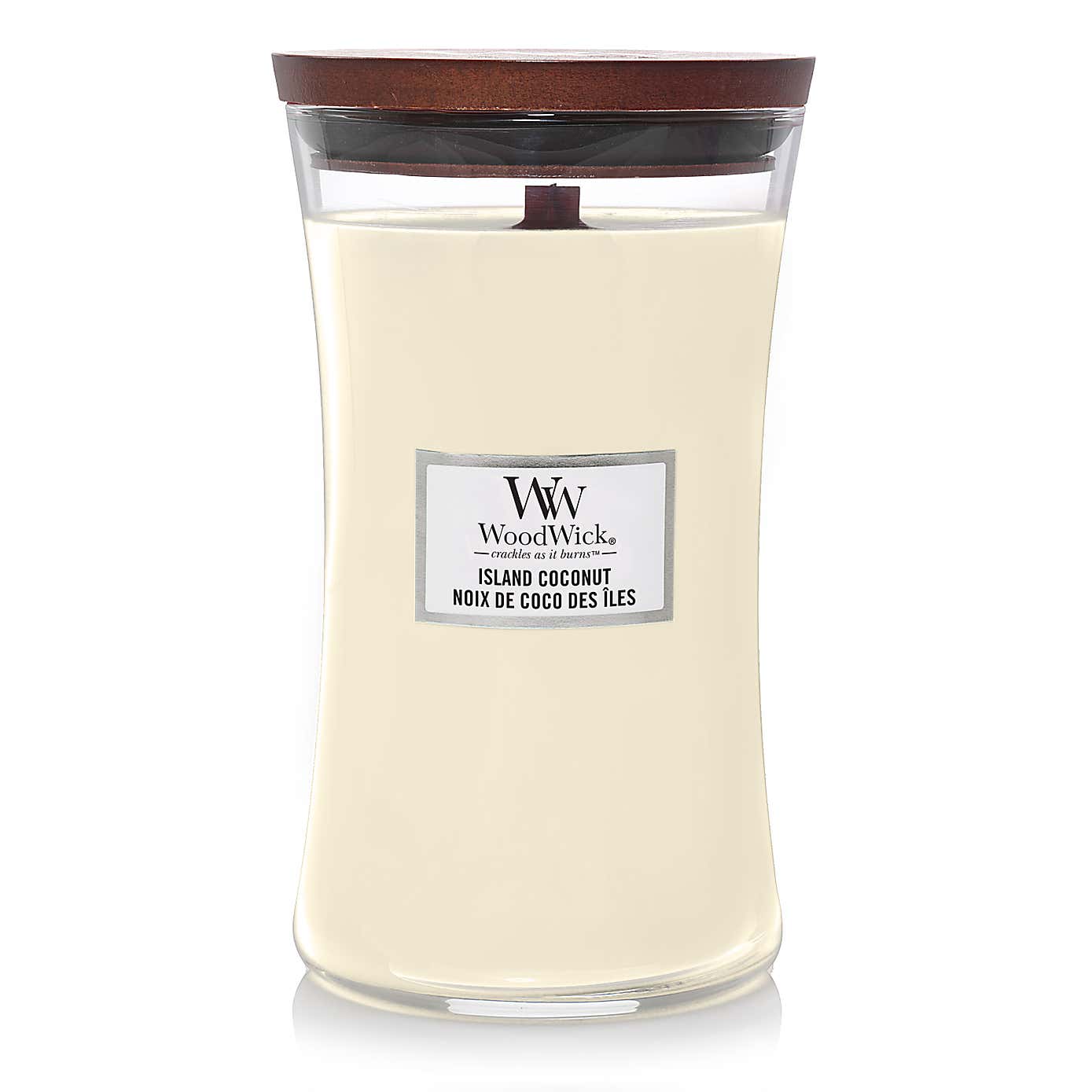 Woodwick Island Coconut Large Hourglass Candle