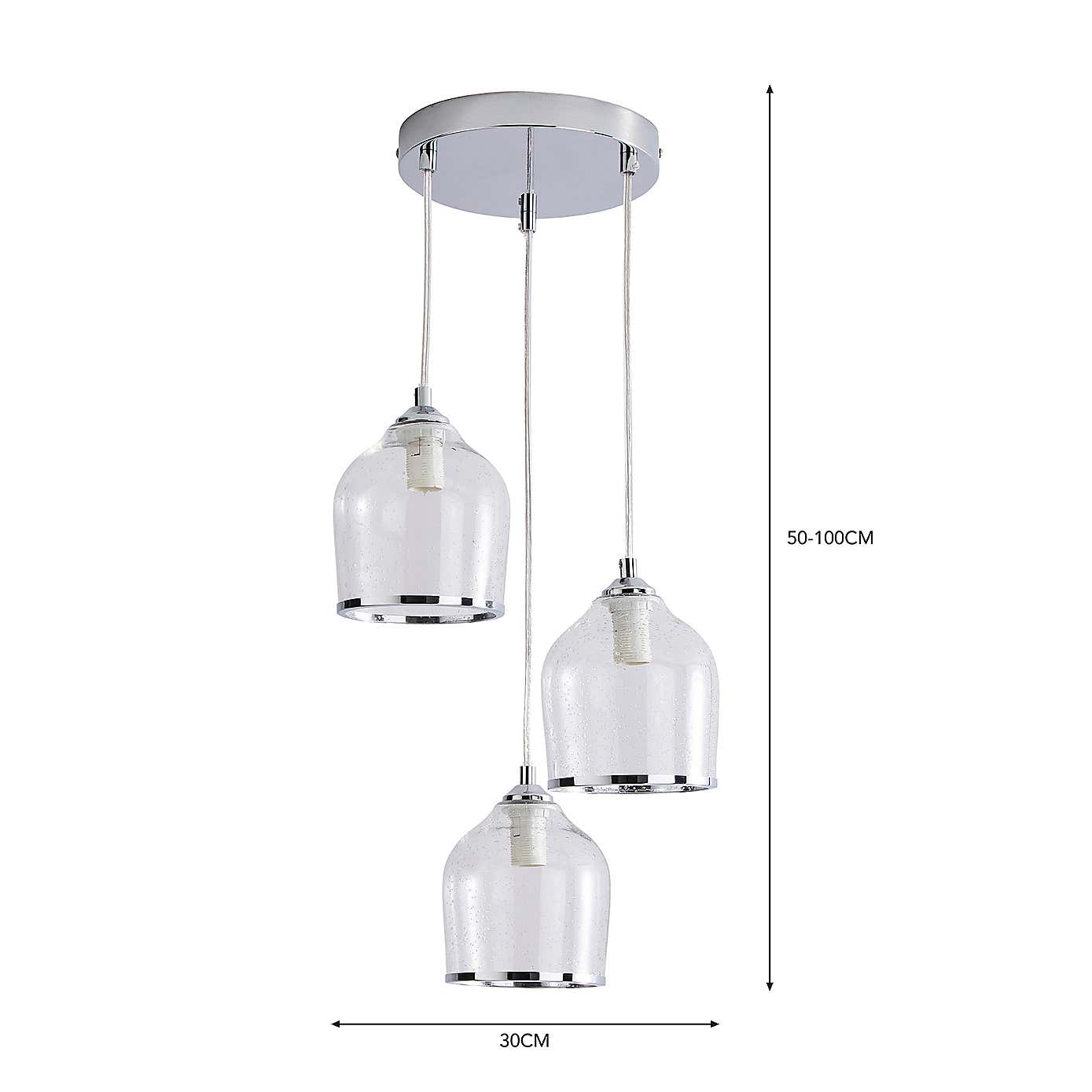 Lenny 3 Light Cluster Ceiling Fitting