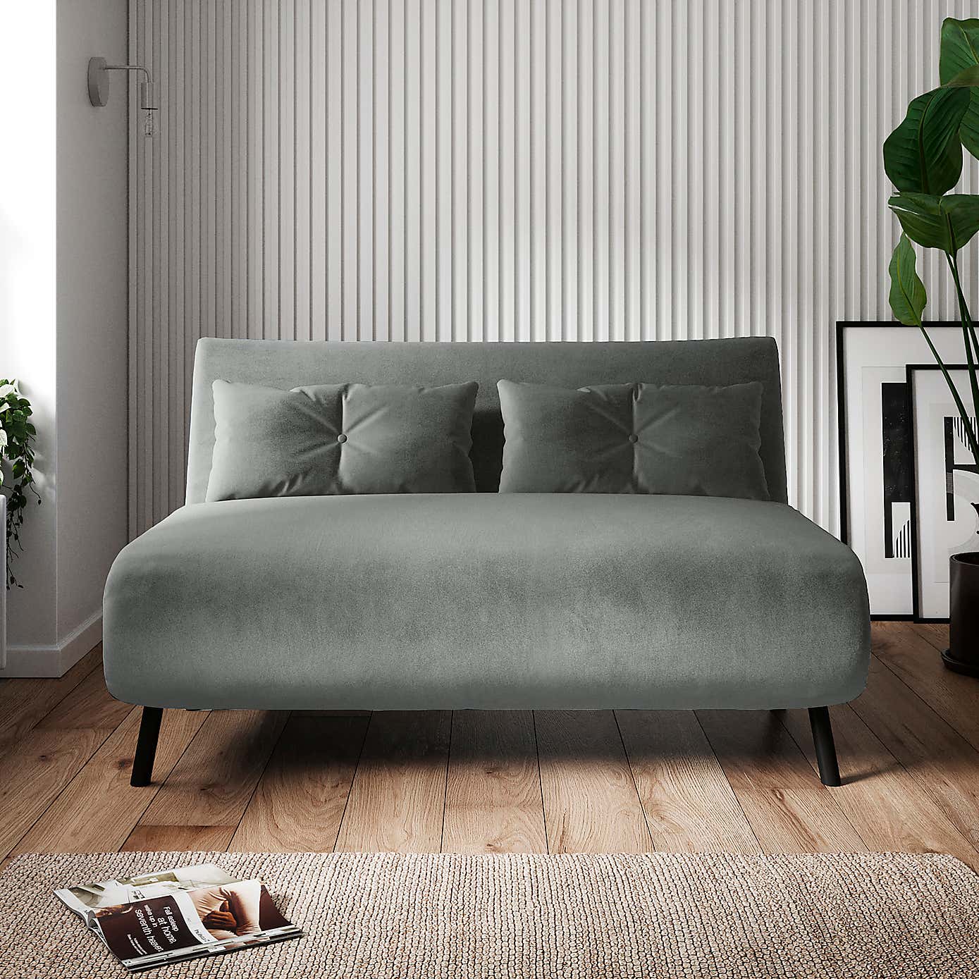 Phoebe Velvet Double Sofa Bed