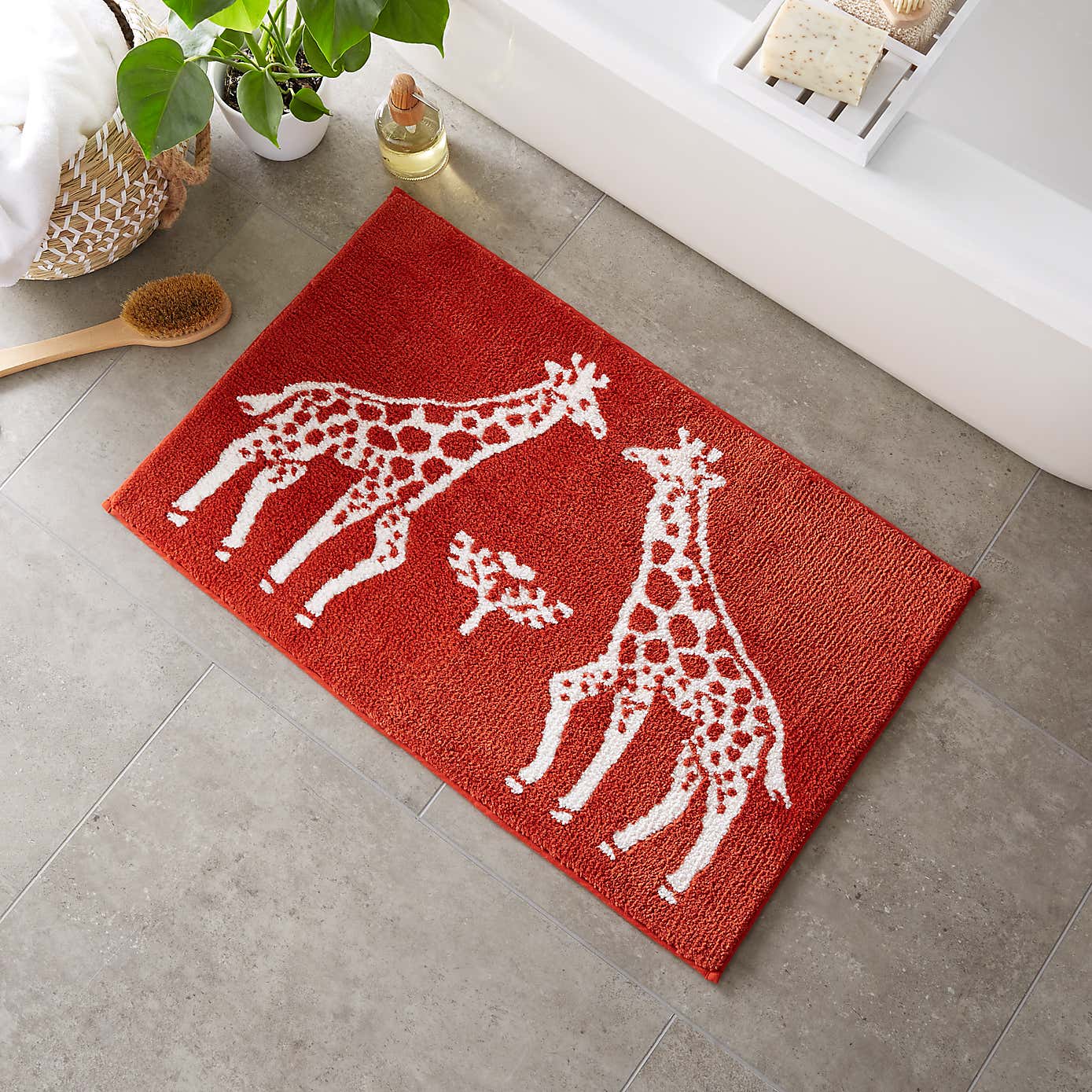 Giraffes Bath Mat