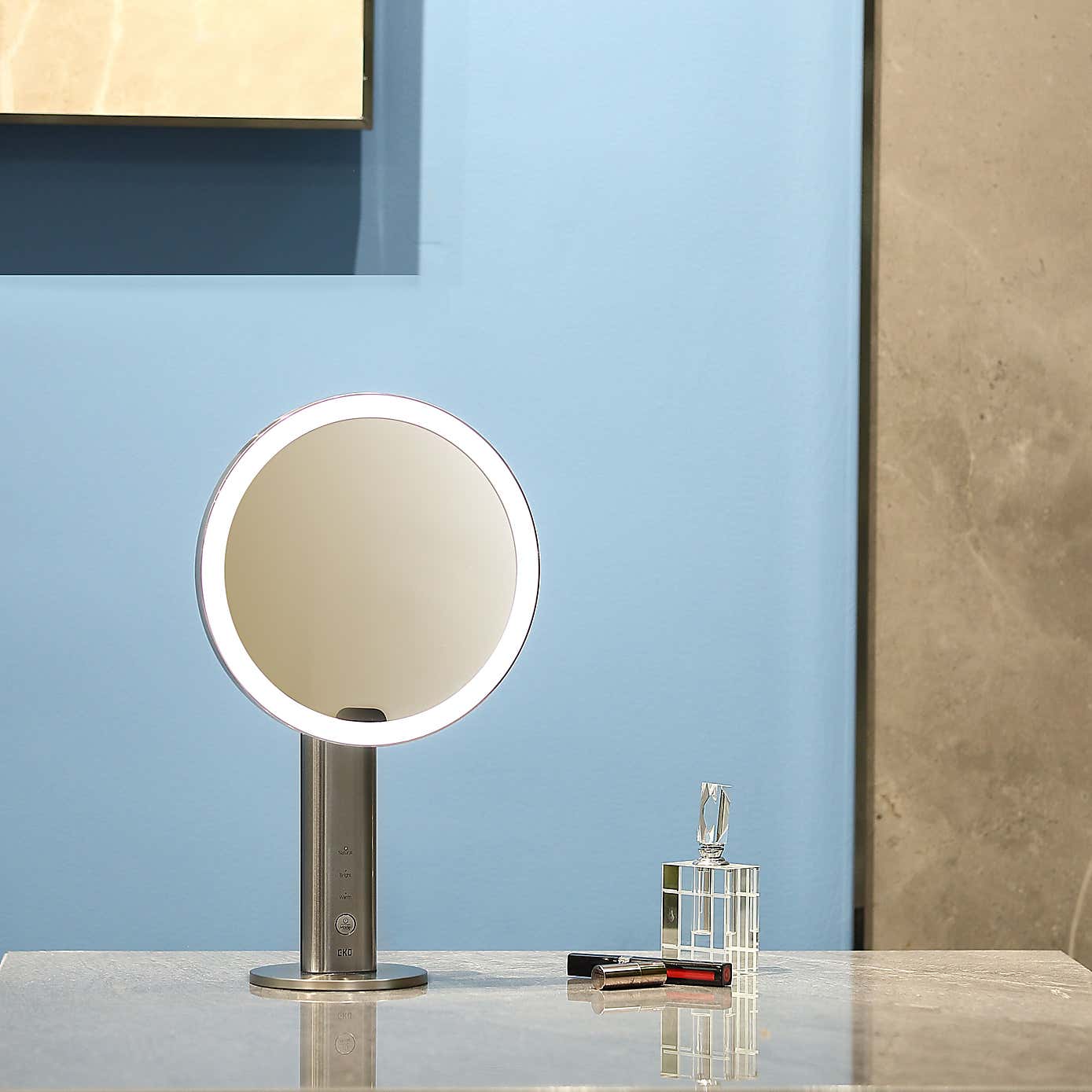 EKO iMira Ultra Clear LED Sensor Free Standing Dressing Table Mirror