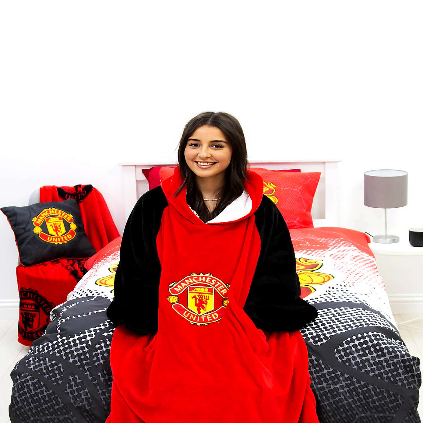Manchester United Hugzee Blanket Hoodie