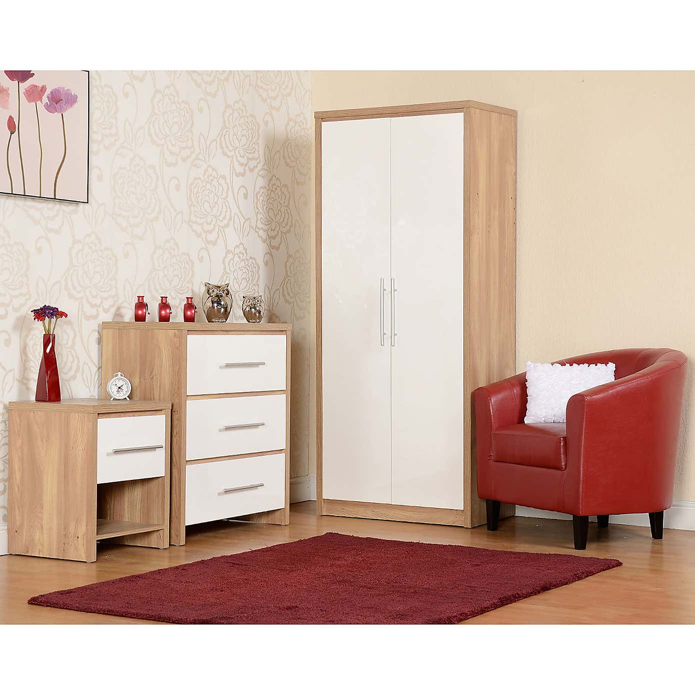 Seville White Double Wardrobe
